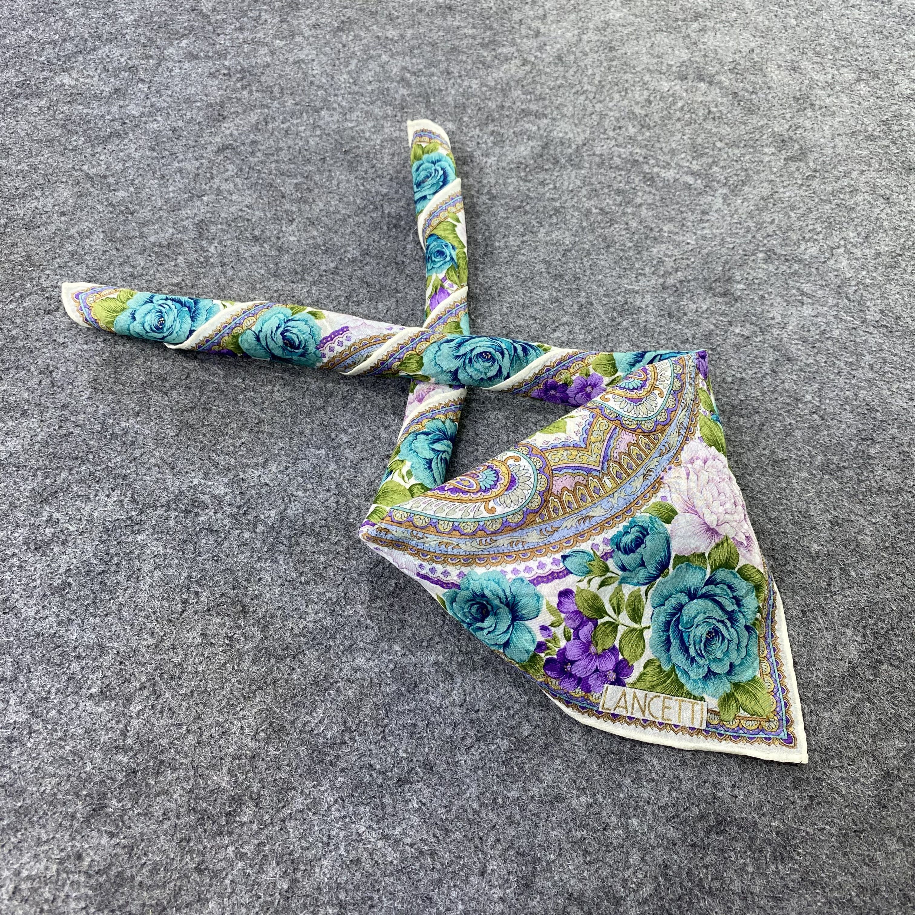 Lui di Lancetti Lancetti Handkerchief Neckerchief Bandana-B1612 Size ONE SIZE - 1 Thumbnail