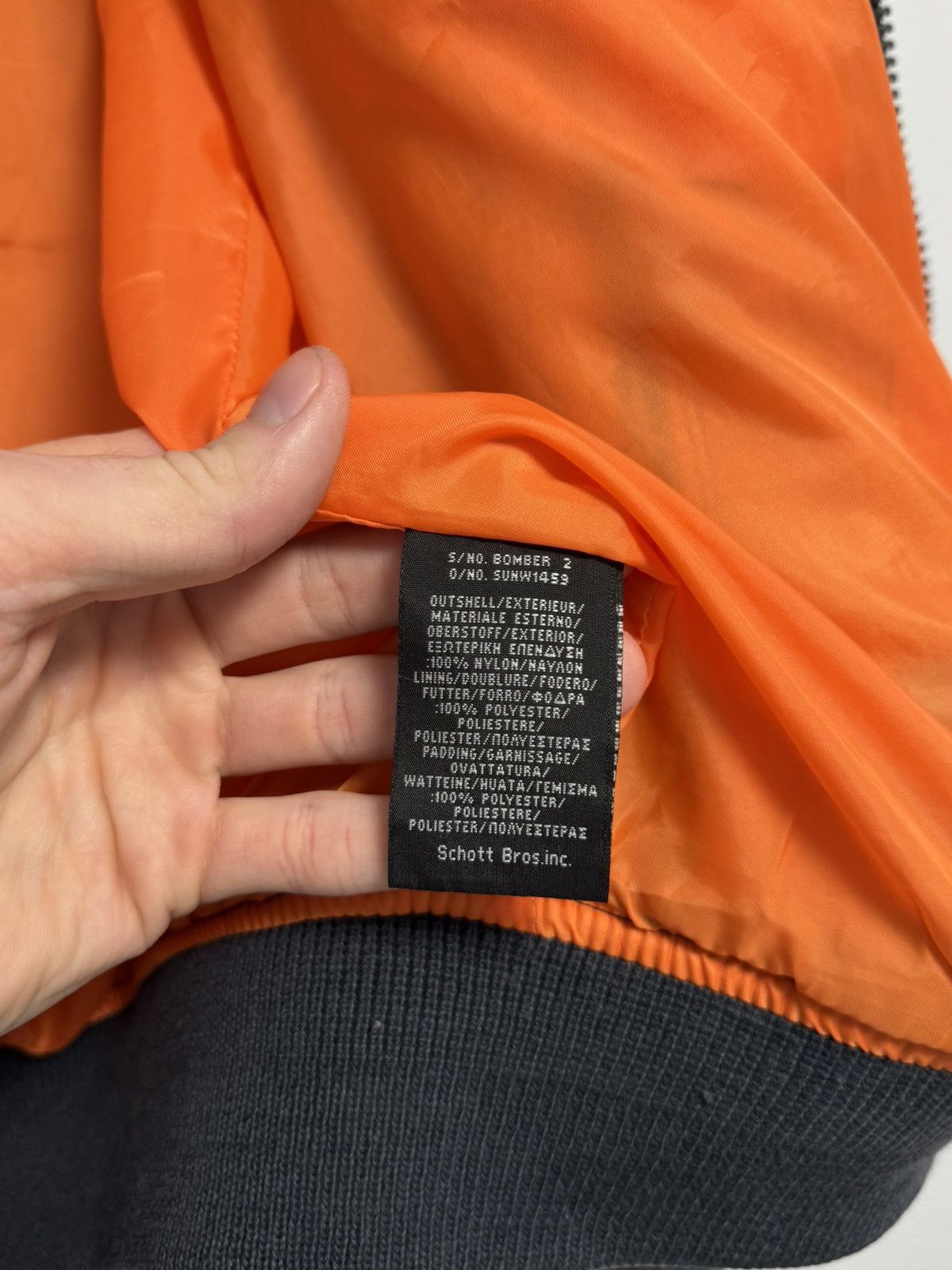 Schott Vintage Schott MA-1 Bomber NYC American College USA RARE Size US XXL / EU 58 / 5 - 14 Thumbnail