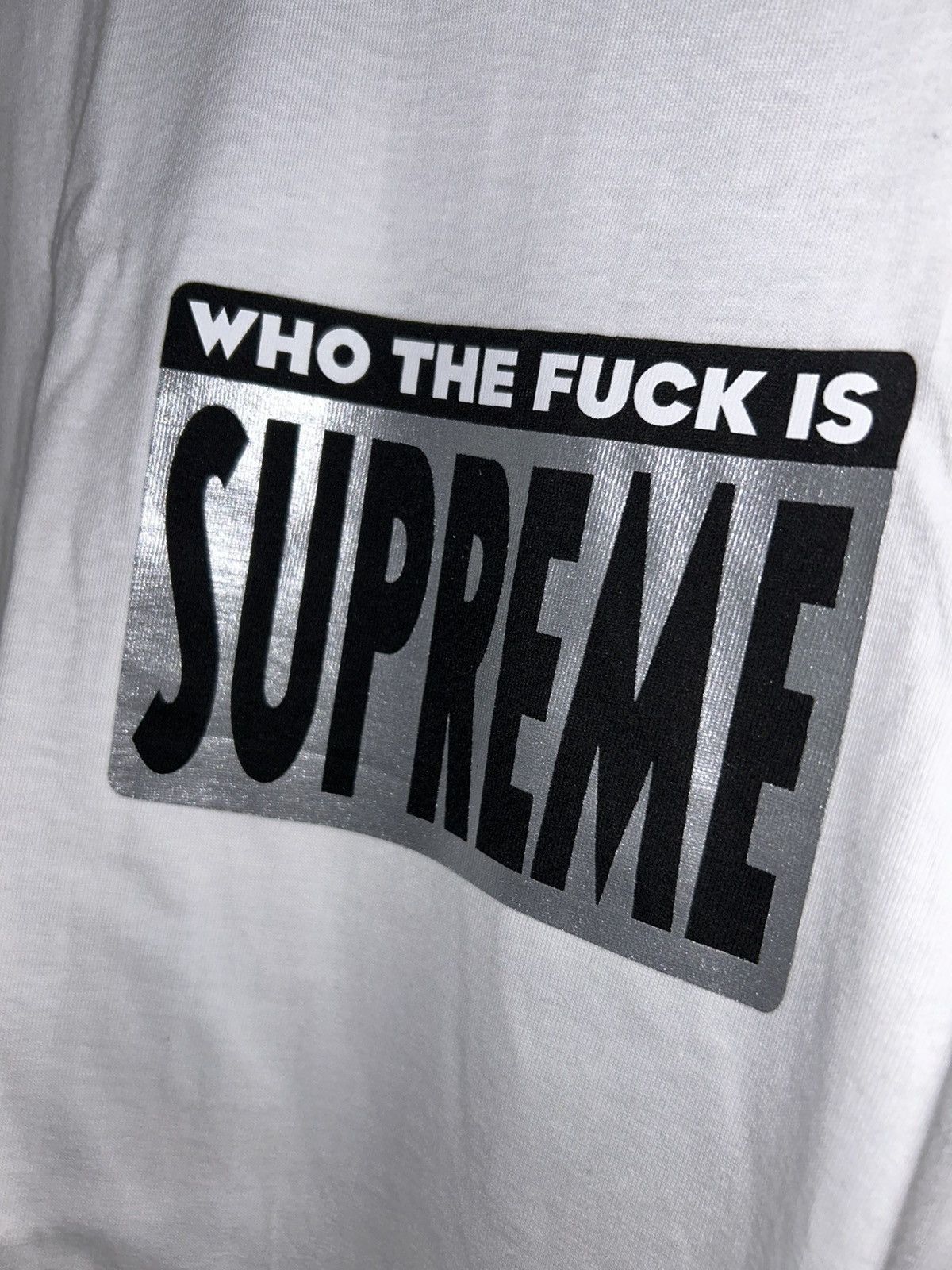 Supreme Supreme "Who The F@$&" Tee SS19 size Large NEW WITH TAGS Size US L / EU 52-54 / 3 - 3 Thumbnail