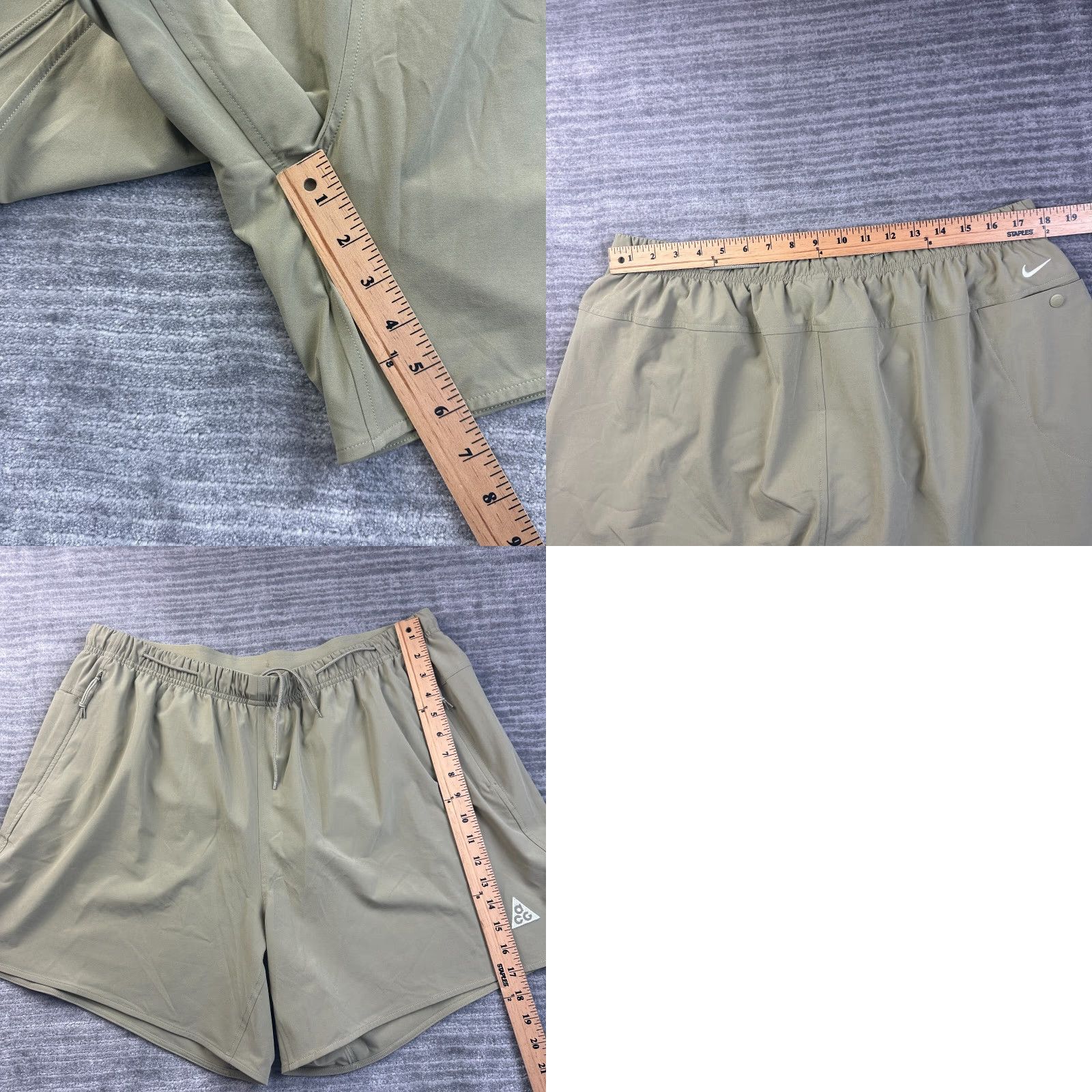 Nike Nike ACG Shorts Mens 2XL XXL Olive Green New Sands Outdoors Hiking Size US 39 - 8 Thumbnail