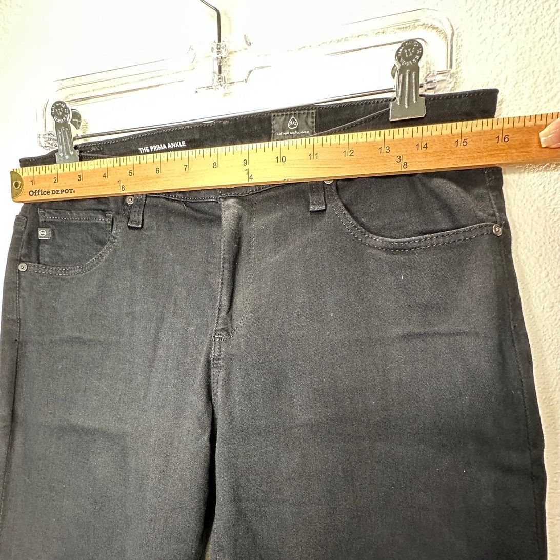 AG Adriano Goldschmied AG Black The Prima Ankle Cigarette Ankle Skinny Jean 30 Size 30" / US 8 / IT 44 - 10 Thumbnail