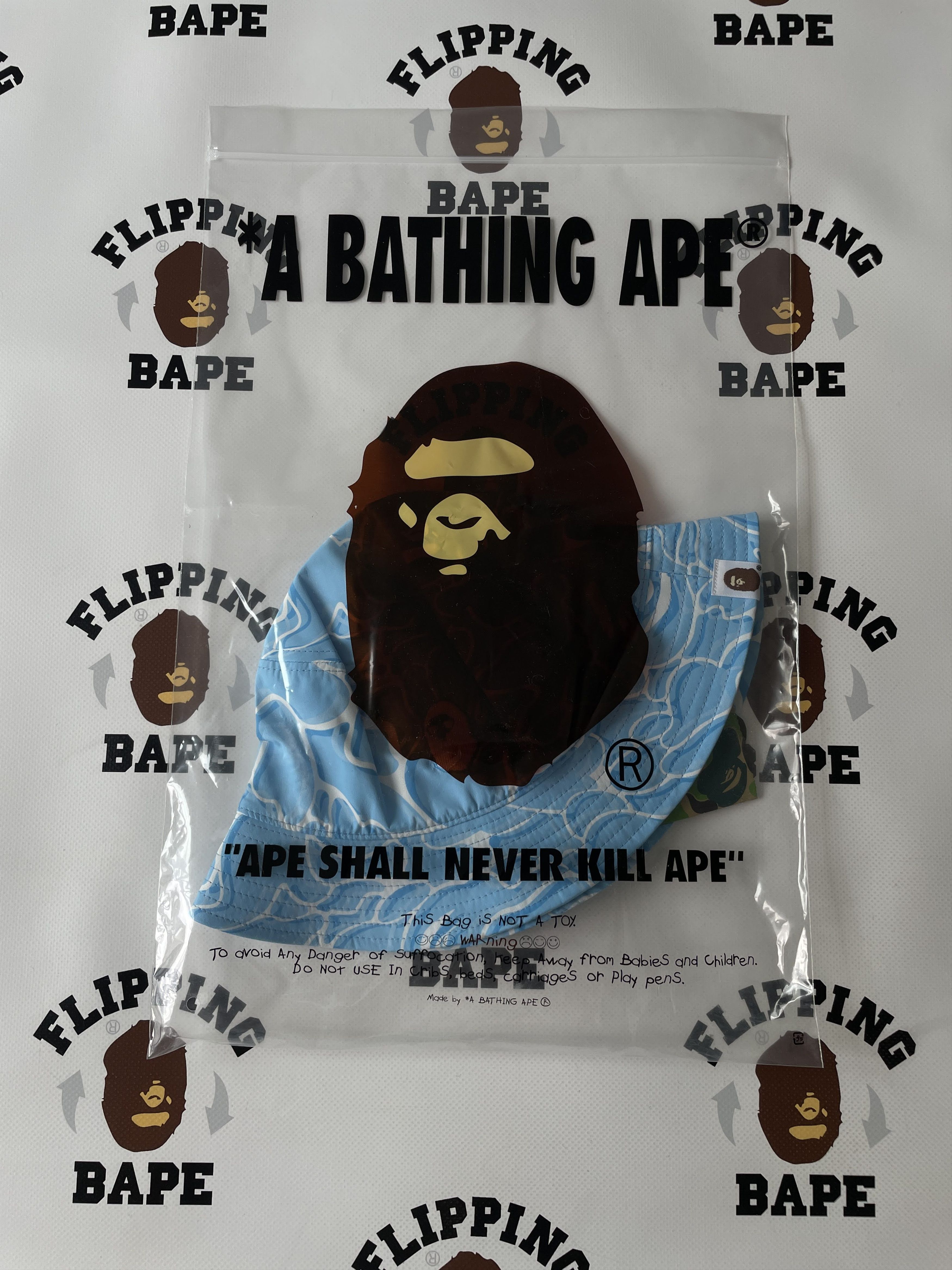 Bape ABC SEA SURFACE CAMO BUCKET HAT Size ONE SIZE - 11 Thumbnail