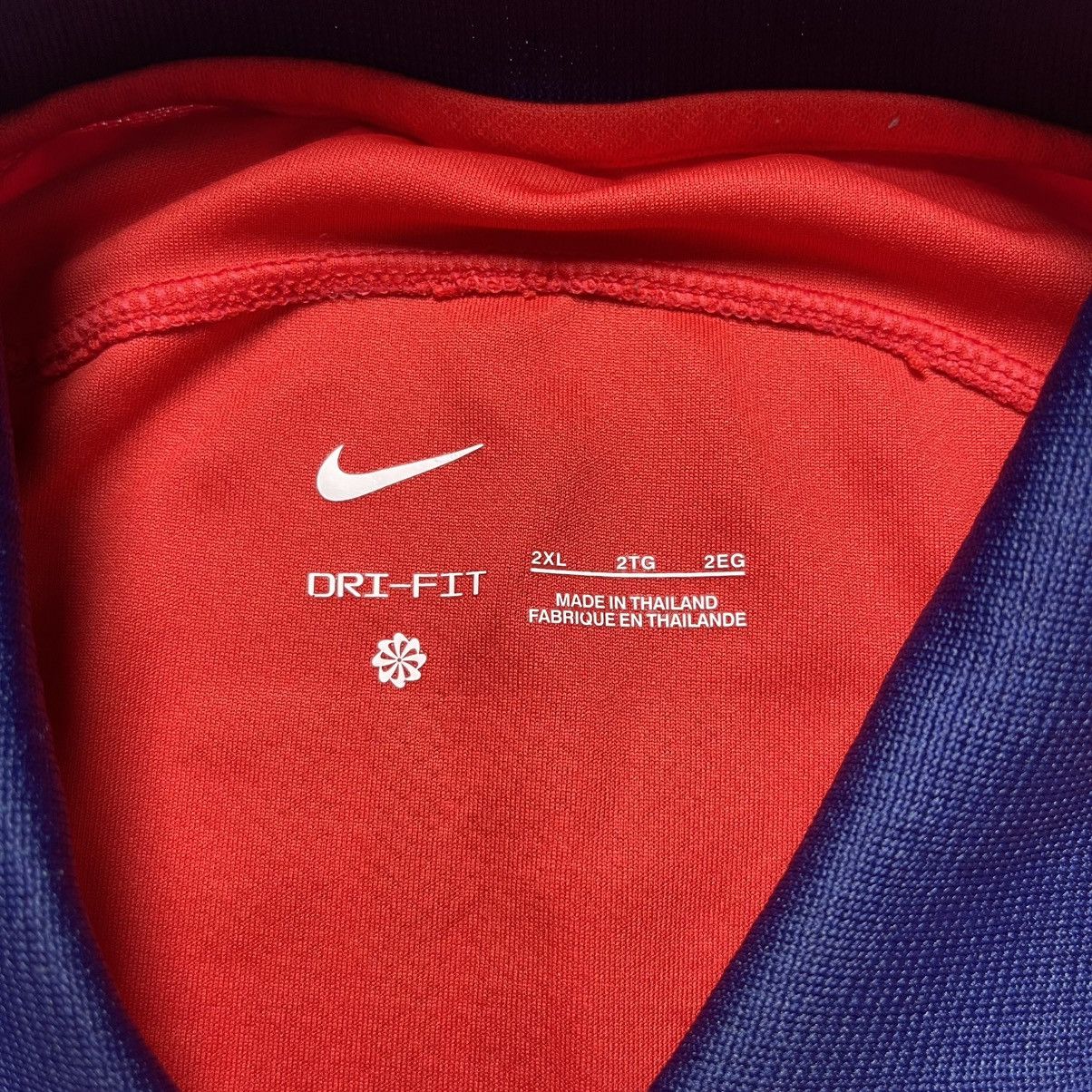 Vintage ENGLAND NIKE 2022 WORLD CUP FOOTBALL AWAY JERSEY #9 KANE Size US XXL / EU 58 / 5 - 6 Thumbnail