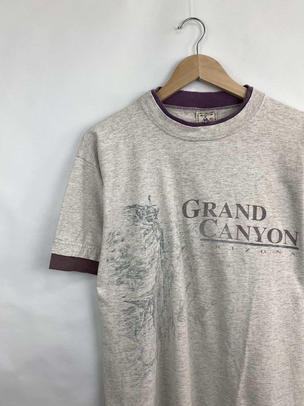 Cowboy Equipment 🇺🇸 Vintage 1990 Grand Canyon Arizona USA Rare Retro t-shirt Size US L / EU 52-54 / 3 - 2 Thumbnail