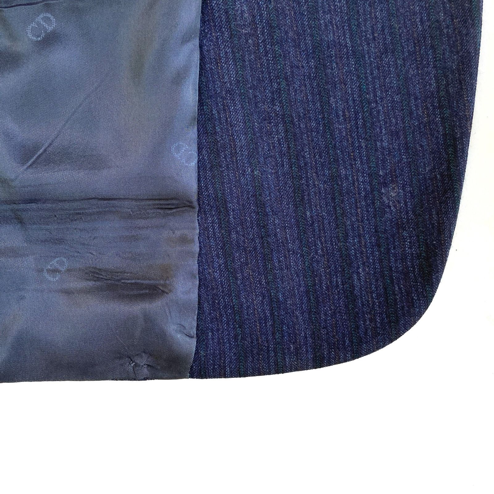 Christian Dior Monsieur Vintage Dior Navy Pinstripe Wool Dinner Jacket 42R | Classic Size 42R - 16 Thumbnail