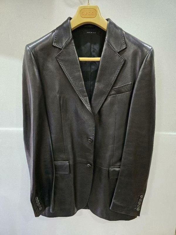 Gucci Gucci Sheepskin Leather Blazer Suit 46 Size US S / EU 44-46 / 1 - 1 Thumbnail