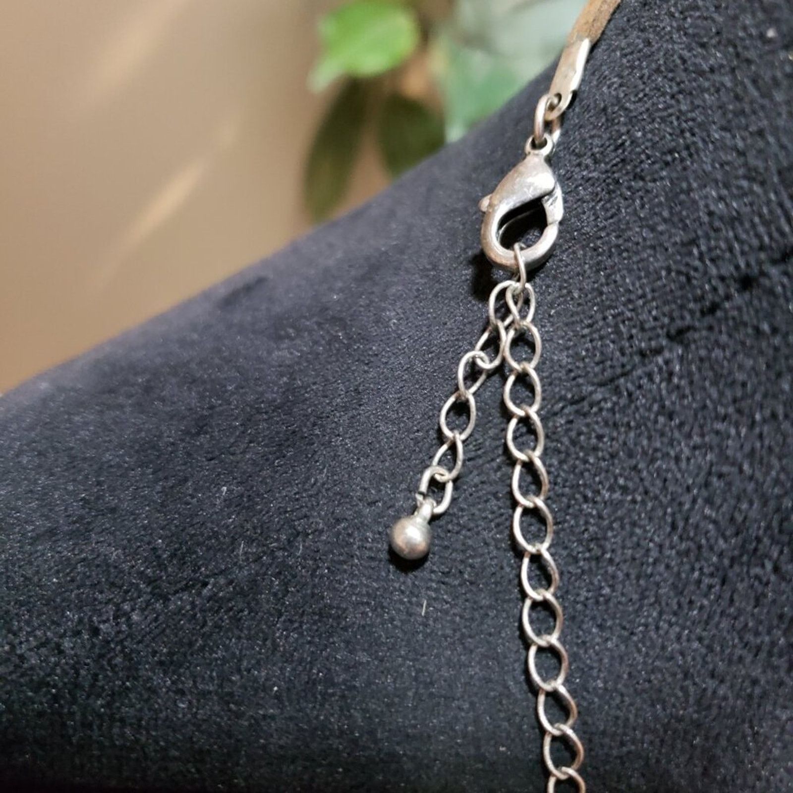 The Unbranded Brand Fashion Silver Tone Dangle Drop Charm Leather Cord Necklace Size ONE SIZE - 6 Thumbnail