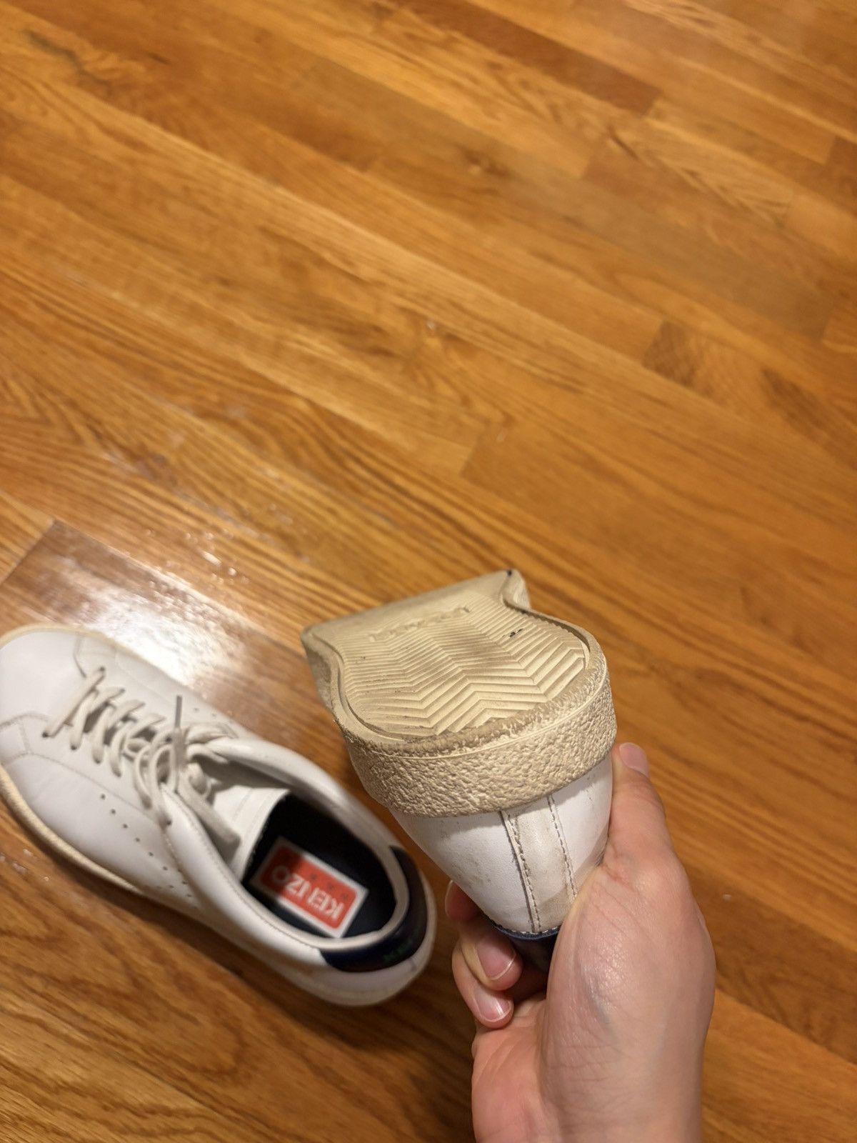 Kenzo Kenzo white leather sneakers Size US 8 / EU 41 - 5 Thumbnail