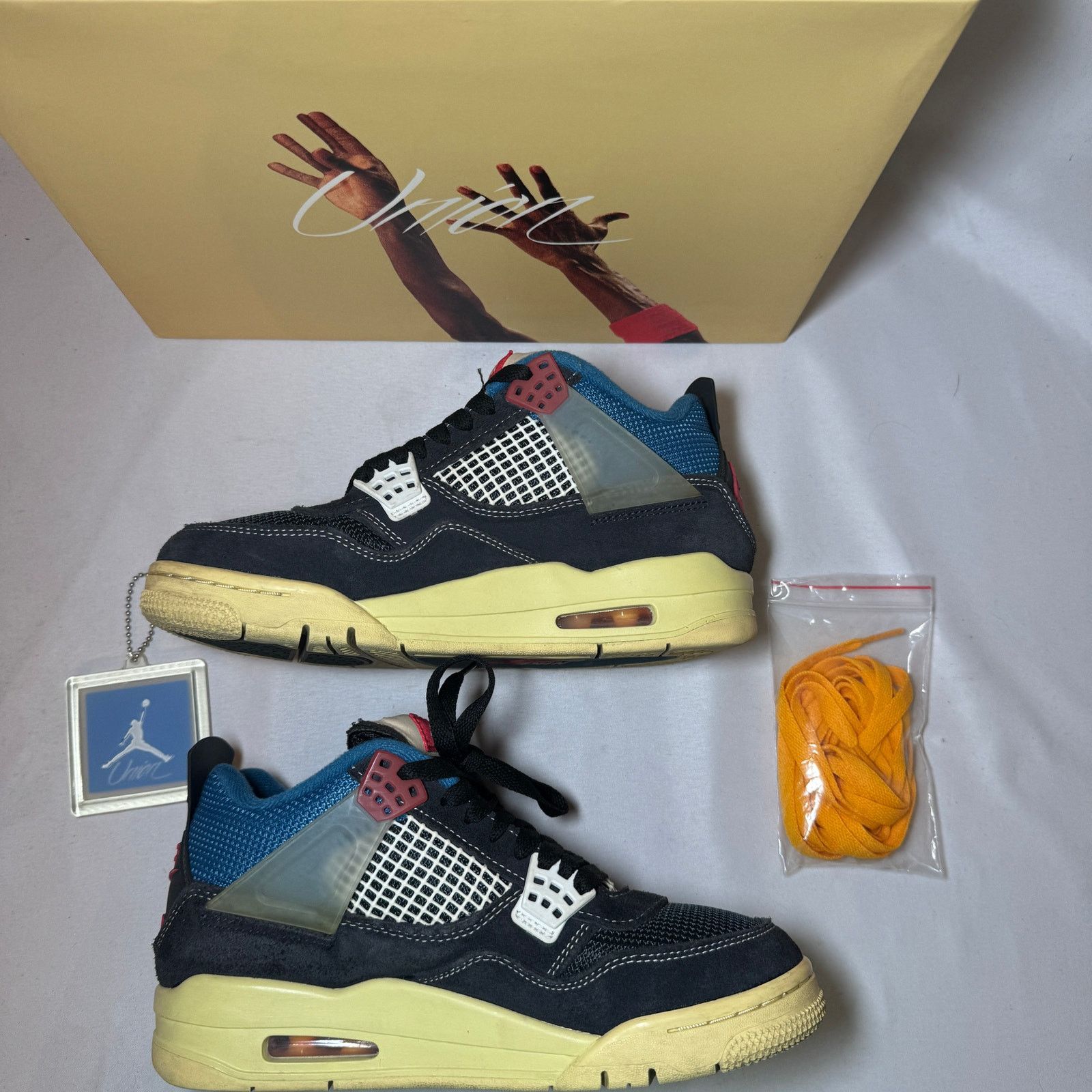 Jordan Brand × Nike Size 5 - Union LA x Air Jordan 4 Retro Off Noir Men's Shoes Size US 5 / EU 37 - 3 Thumbnail