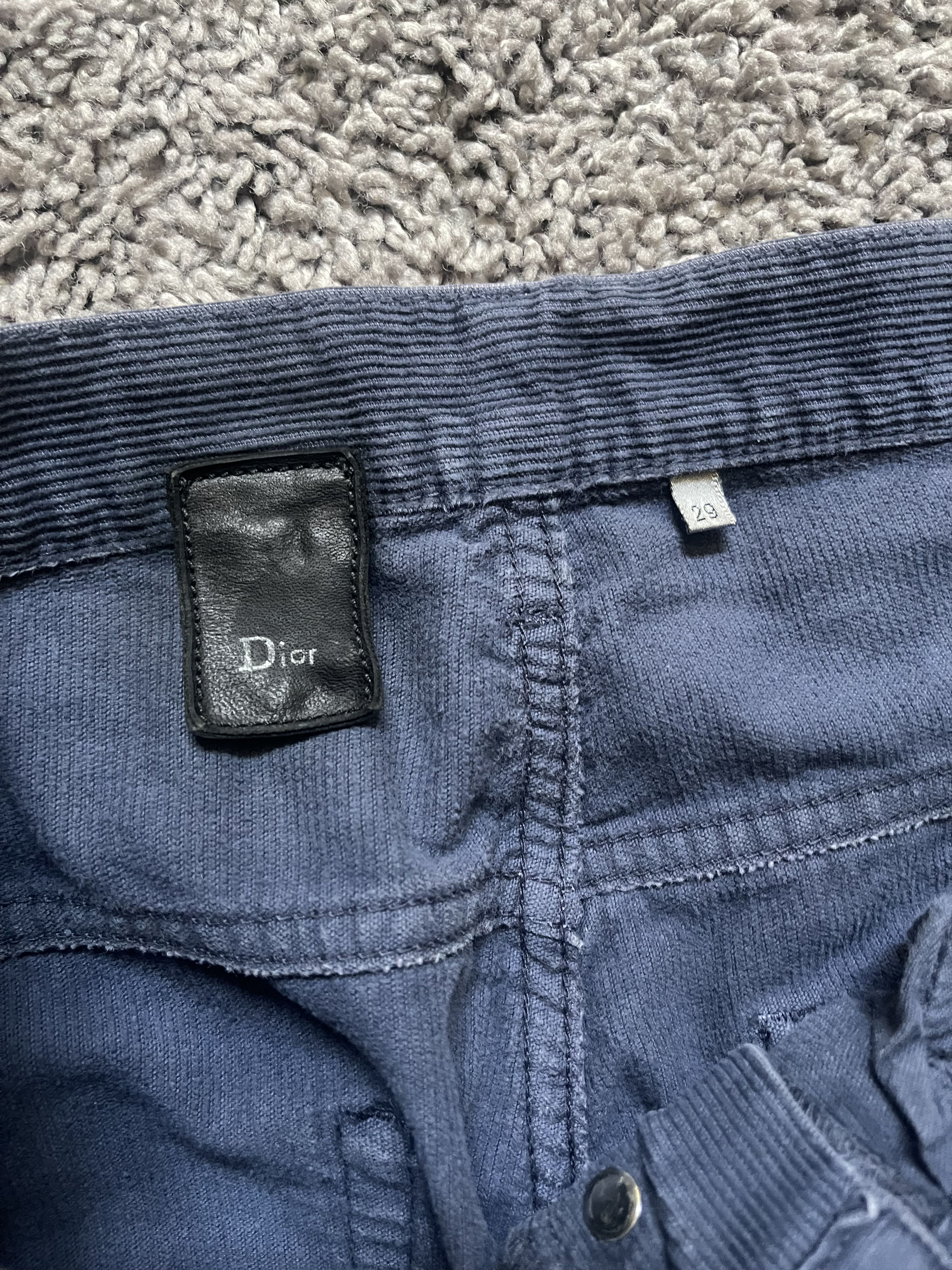 Hedi Slimane Dior Homme 04AW VOTC Blue Corduroy Pants Size US 29 - 3 Thumbnail