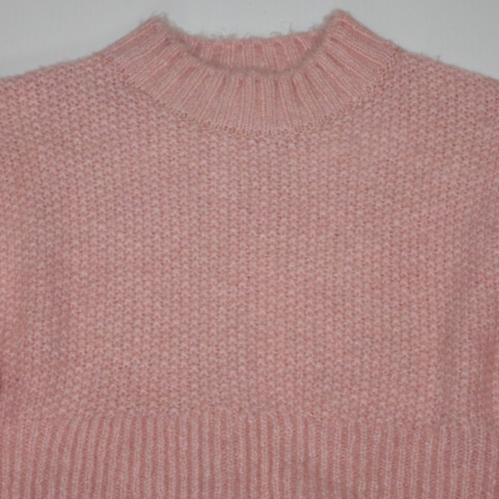 Topshop Crop Balloon Sleeve Sweater in Pink & size Small or US 4-6 Size S / US 4 / IT 40 - 5 Thumbnail