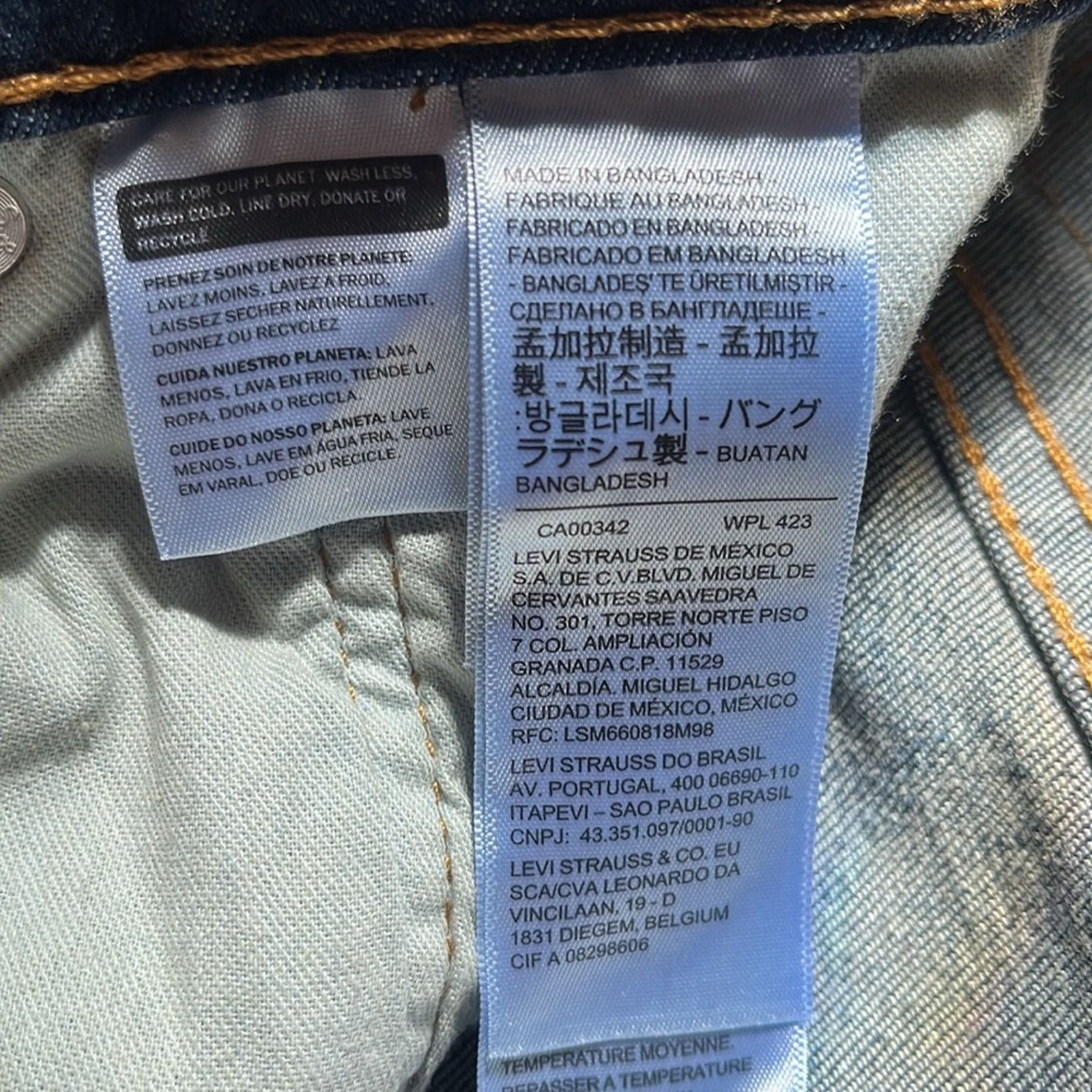 Levi's Levis 512 Slim Taper Jeans Mens 28x30 Blue Stretch Denim Size US 28 / EU 44 - 2 Thumbnail