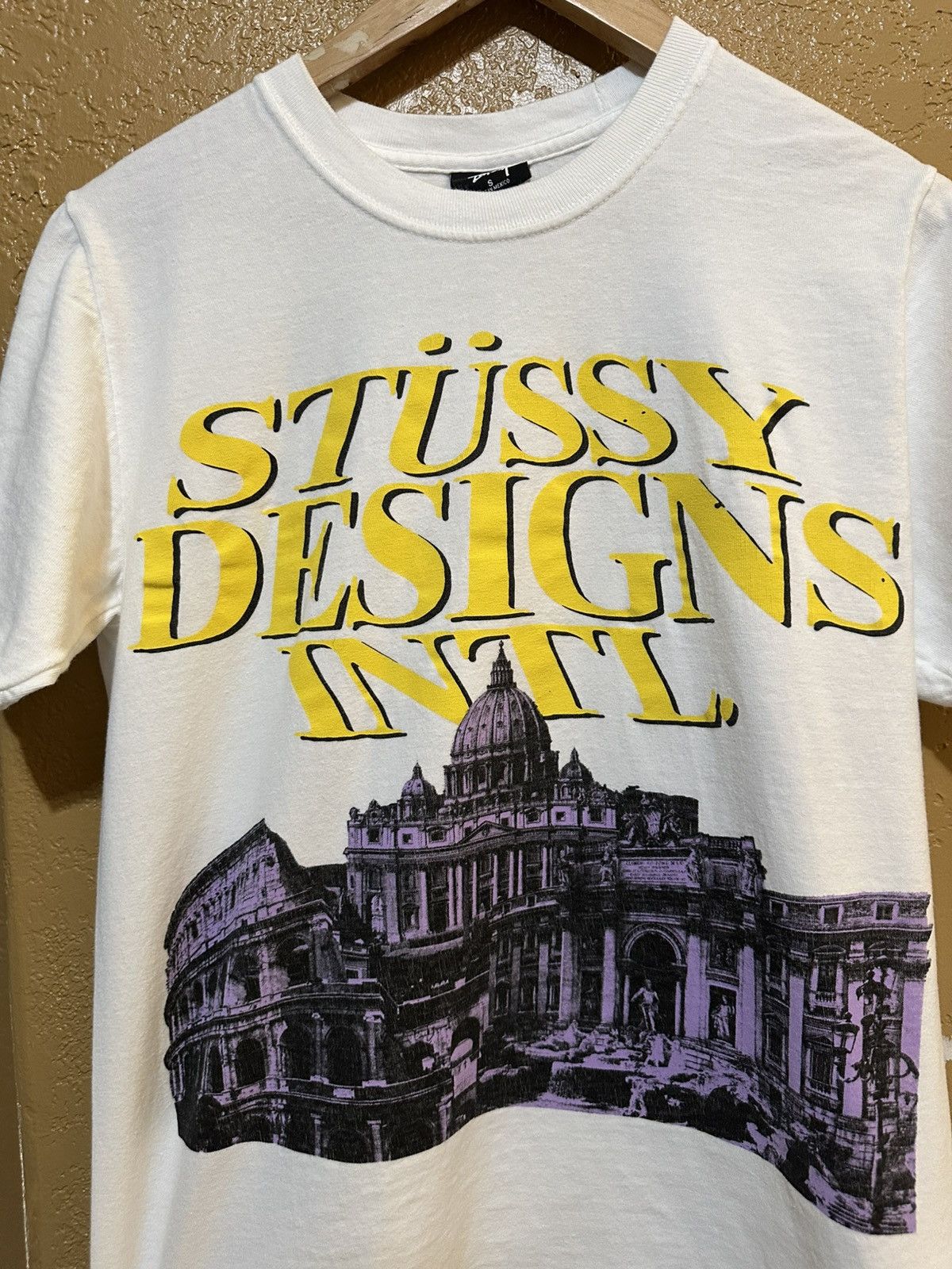 Stussy × Vintage 📌 Stussy Rome T Shirt Size US S / EU 44-46 / 1 - 2 Thumbnail