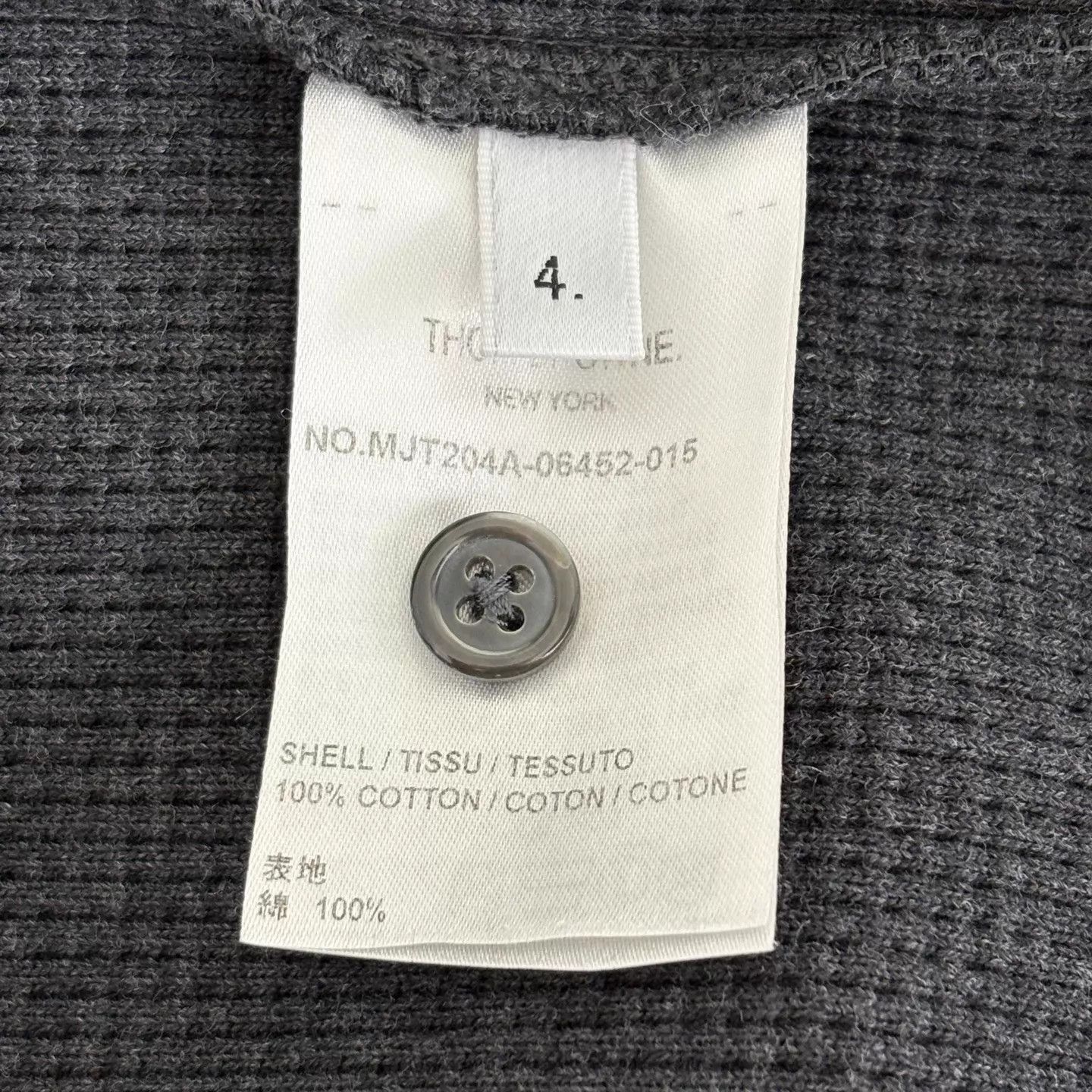 Thom Browne Thom Browne Black & Gray Waffle Zip Hoodie Size US XL / EU 56 / 4 - 4 Thumbnail