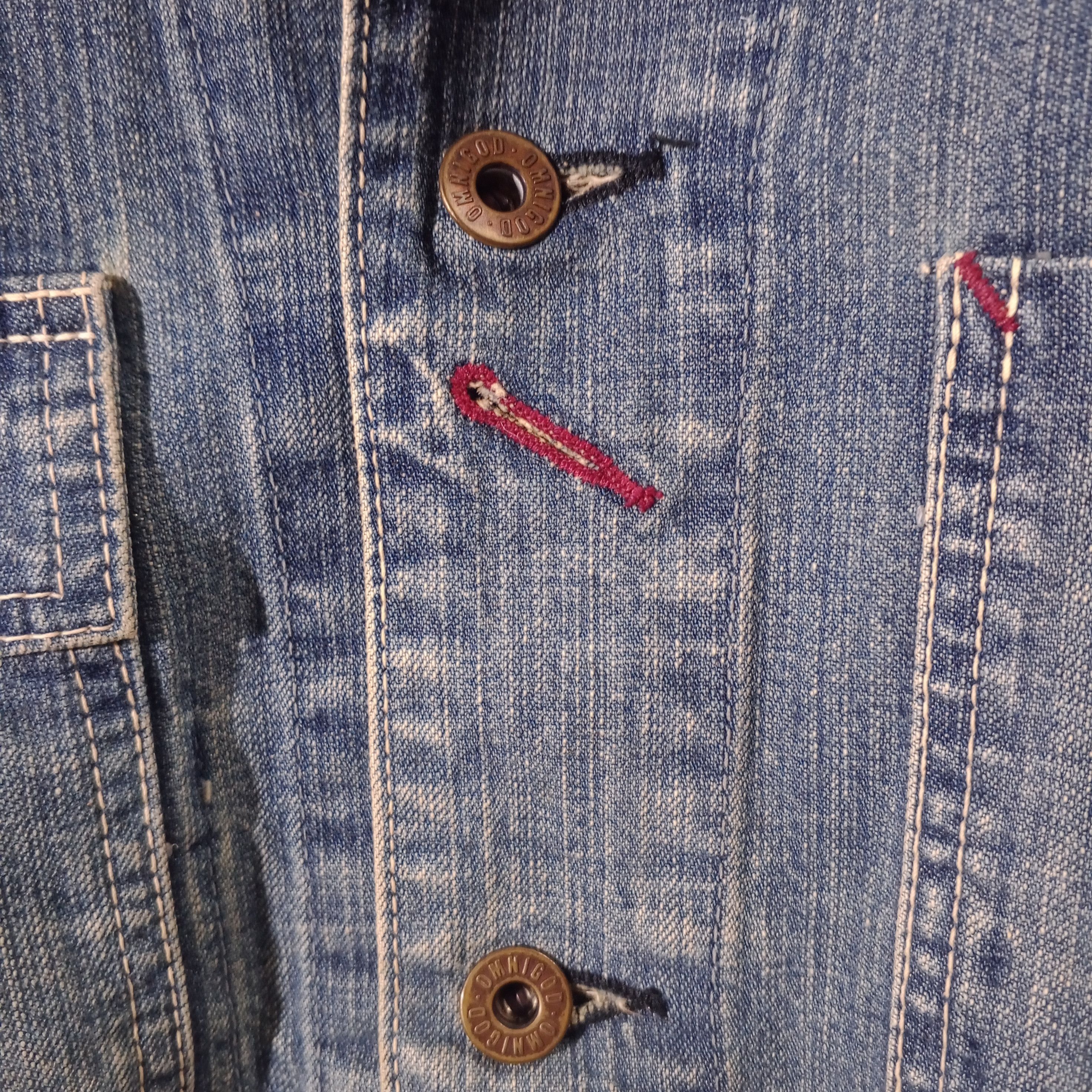 OMNIGOD Vintage Omnigod Trucker Denim Jacket Size US L / EU 52-54 / 3 - 2 Thumbnail