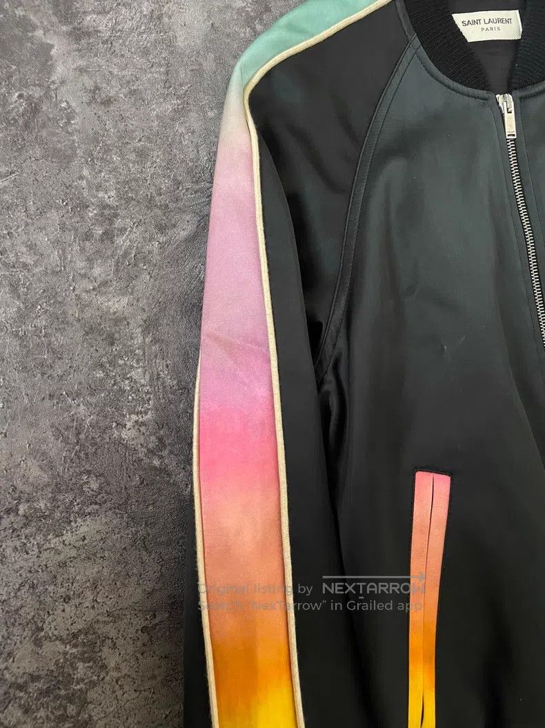 Saint Laurent Paris Saint Laurent Paris Black panther rainbow patchwork jacket Size S / US 4 / IT 40 - 6 Thumbnail