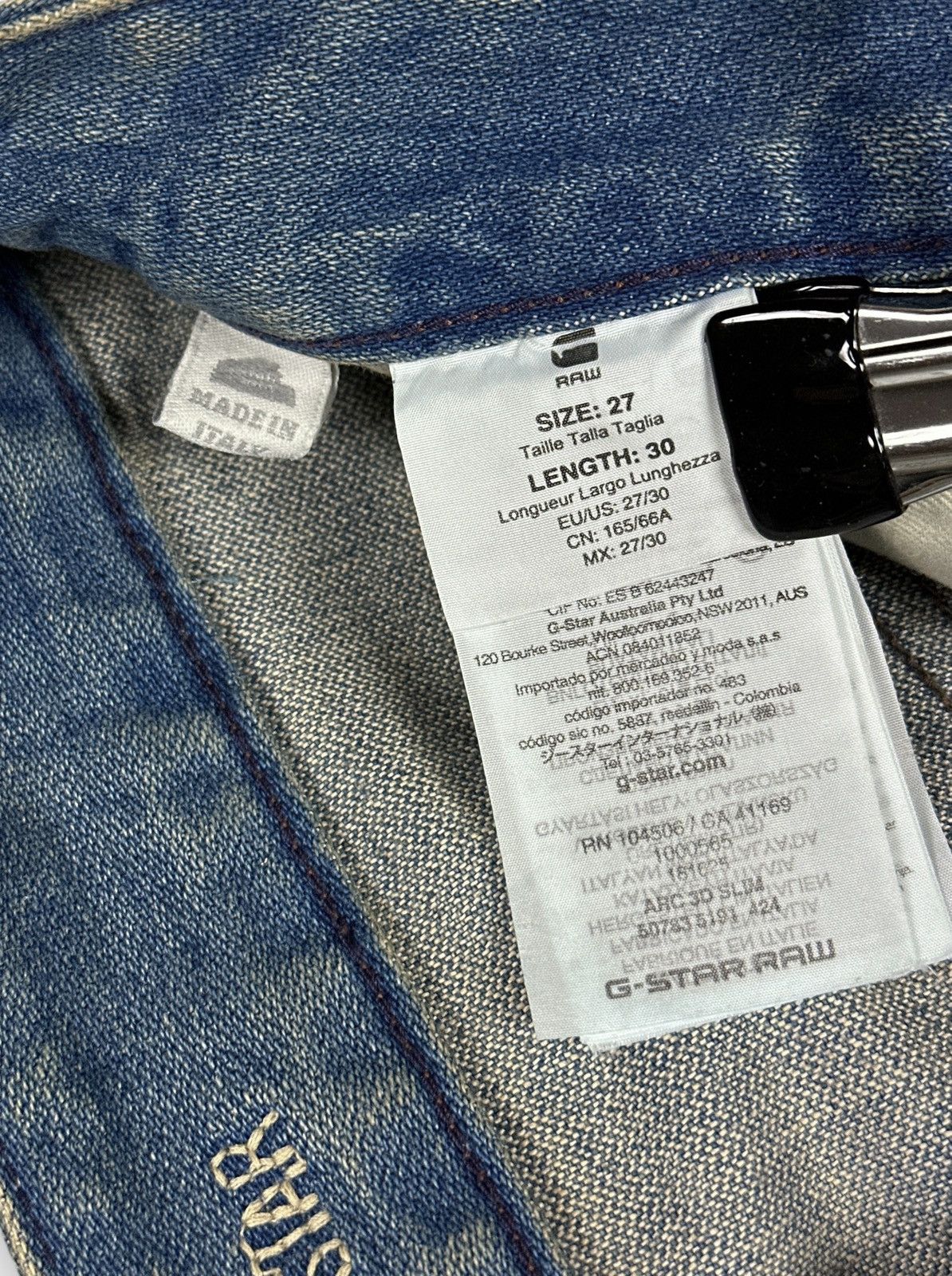 G-Star NWT🏷️ G-Star Raw Arc 3D Slim Men’s Jeans Size W27 L30 Size US 27 - 7 Thumbnail