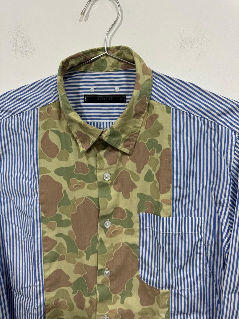 Sophnet. Sophnet Half Camo Shirt Size US M / EU 48-50 / 2 - 2 Thumbnail