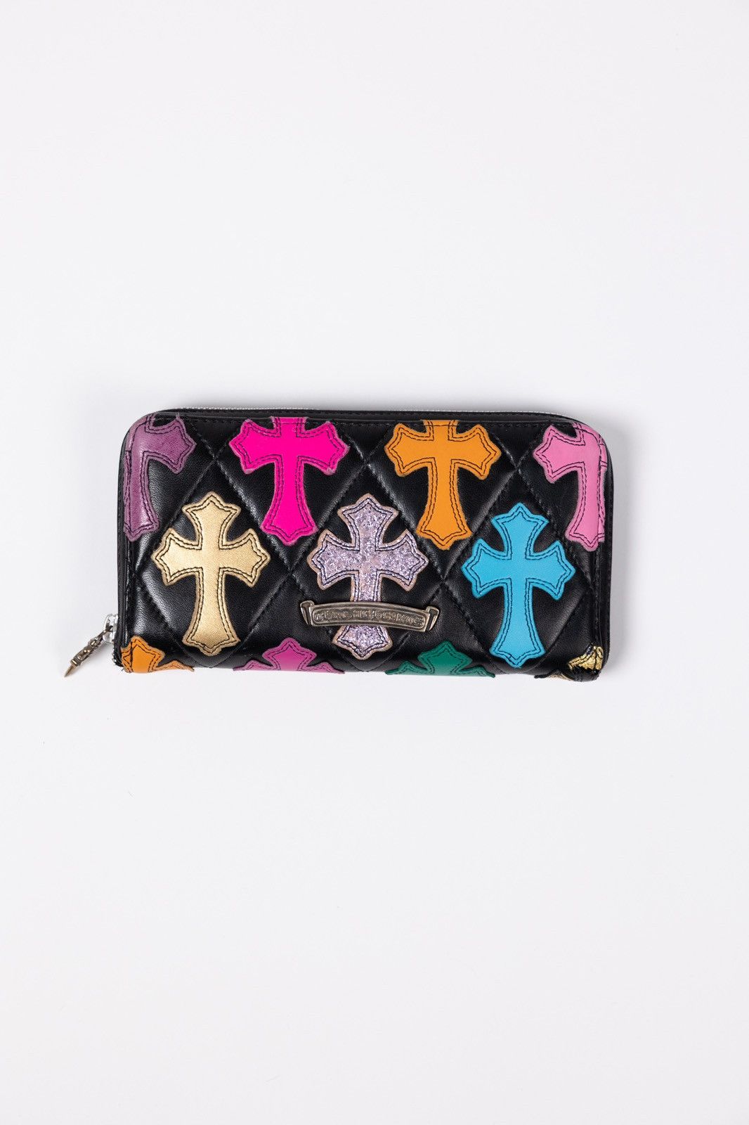 Chrome Hearts Chrome Hearts Multicolor Cross Patch Long Zip Leather Wallet Size ONE SIZE - 1 Thumbnail