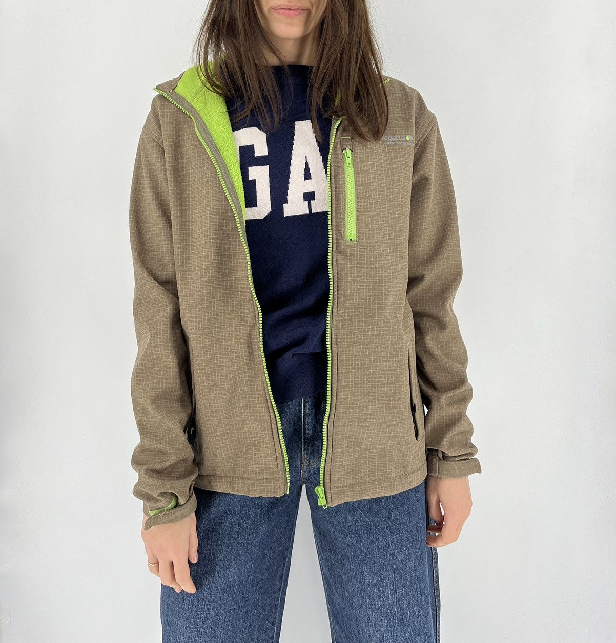 Vintage Regatta Softshell Outdoor Jacket/Waterproof Rain Jacket Size XS / US 0-2 / IT 36-38 - 1 Thumbnail