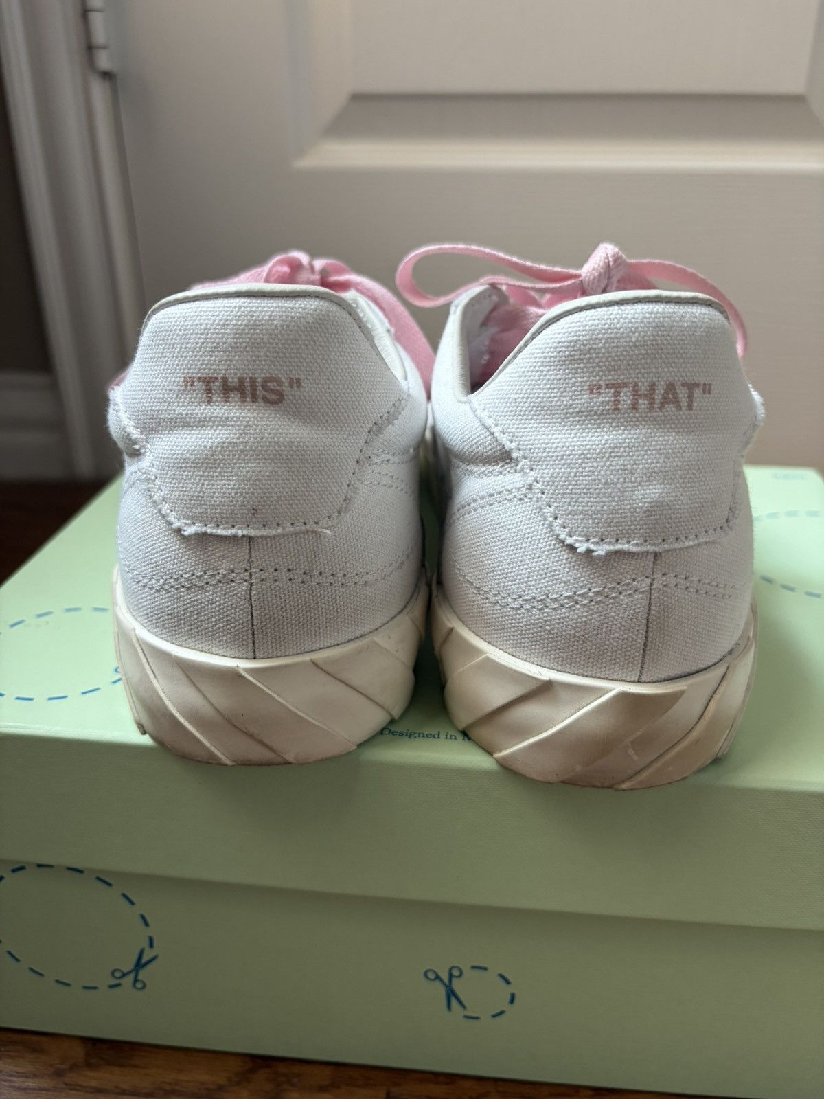 Off-White Off-White Volcanized Low White Pink Size US 8 / EU 41 - 5 Thumbnail