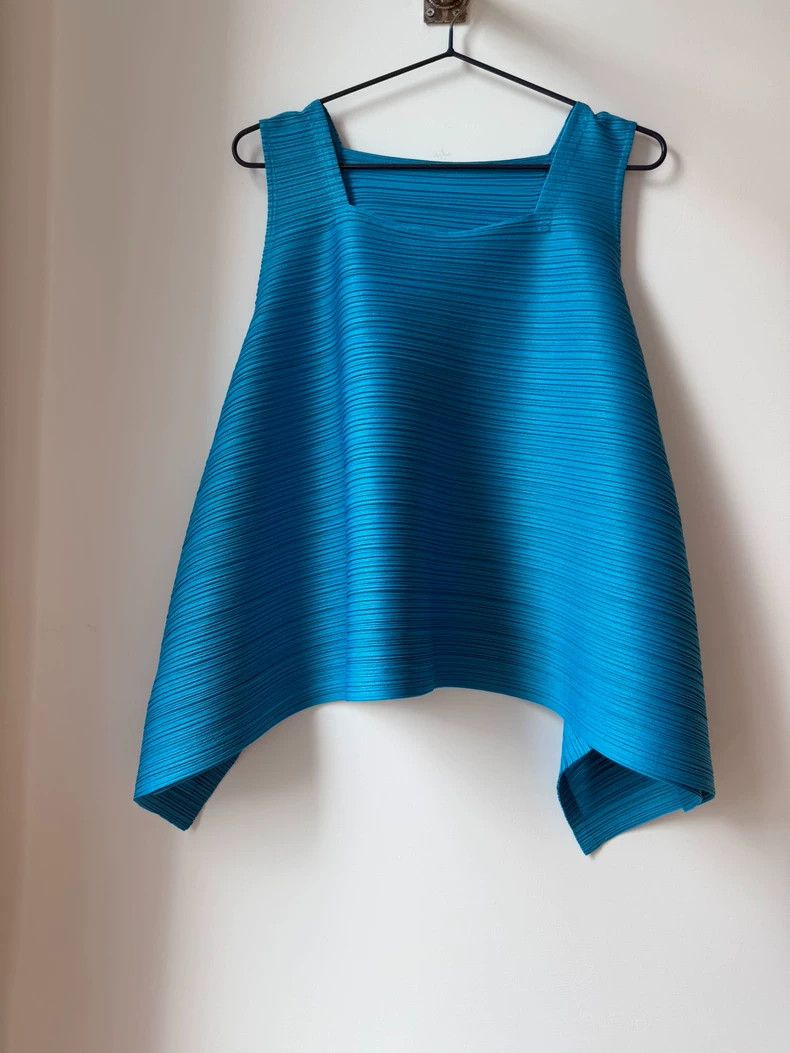 Issey Miyake Issey Miyake size:3 Blue striped vest Size S / US 4 / IT 40 - 1 Thumbnail