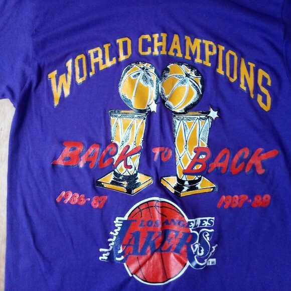 Champion × NBA × Vintage DS Vintage Champion Los Angeles Lakers B2B Champions T-Shirt Size US M / EU 48-50 / 2 - 1 Thumbnail