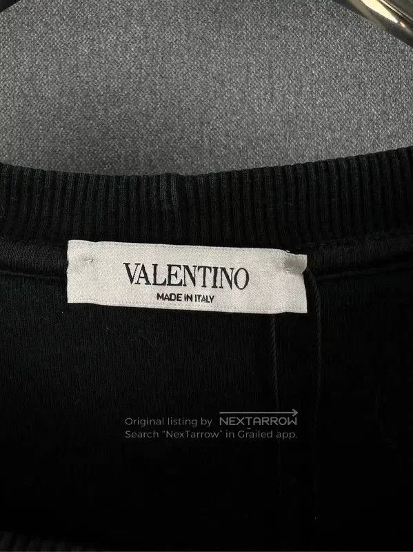 Valentino Valentino Black Men's Sweatshirt with VLTN Print . Size US L / EU 52-54 / 3 - 3 Thumbnail
