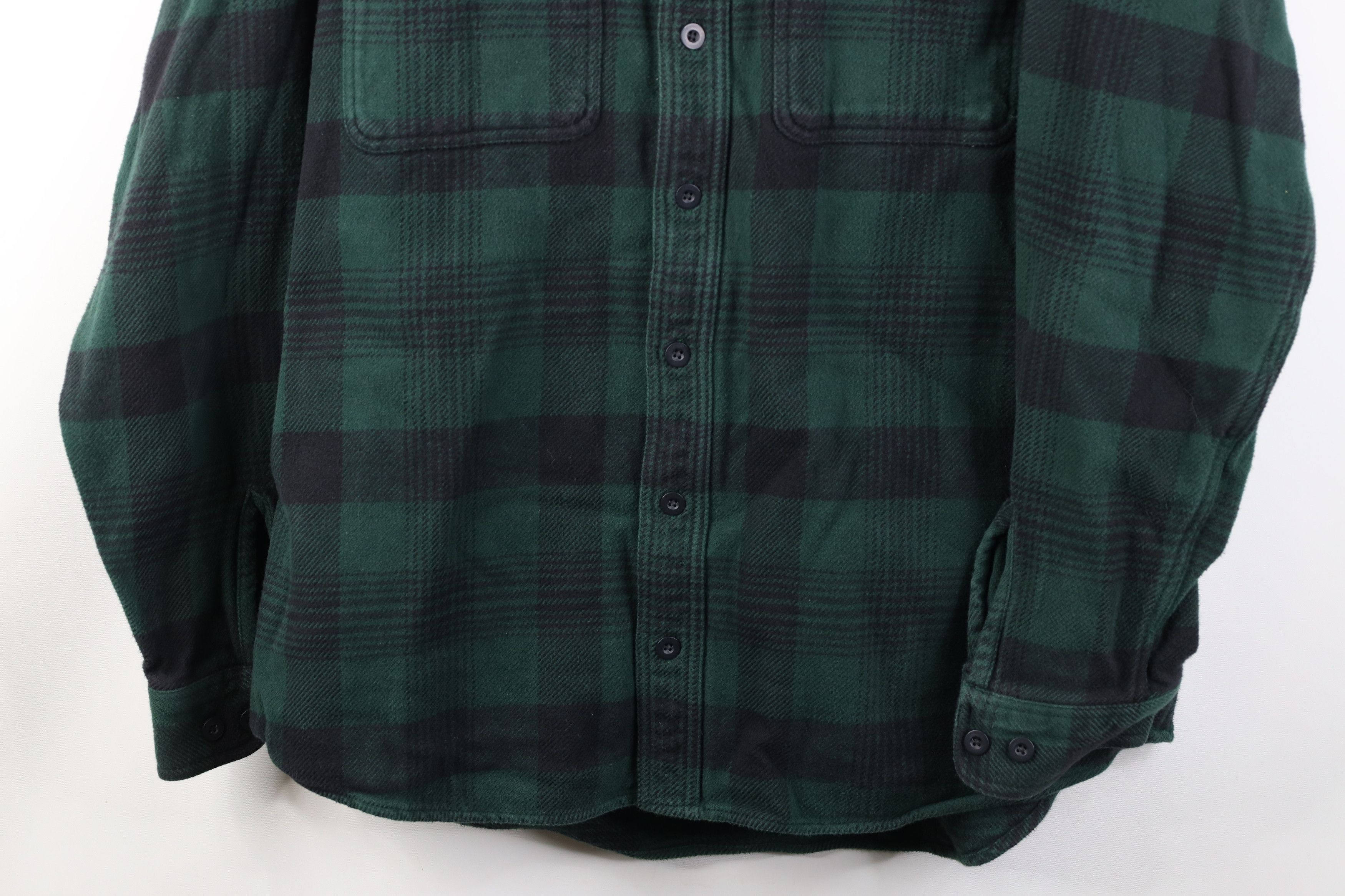 Cabelas Vintage 90s Cabelas Heavyweight Button Shirt Green Plaid Size US XL / EU 56 / 4 - 3 Thumbnail