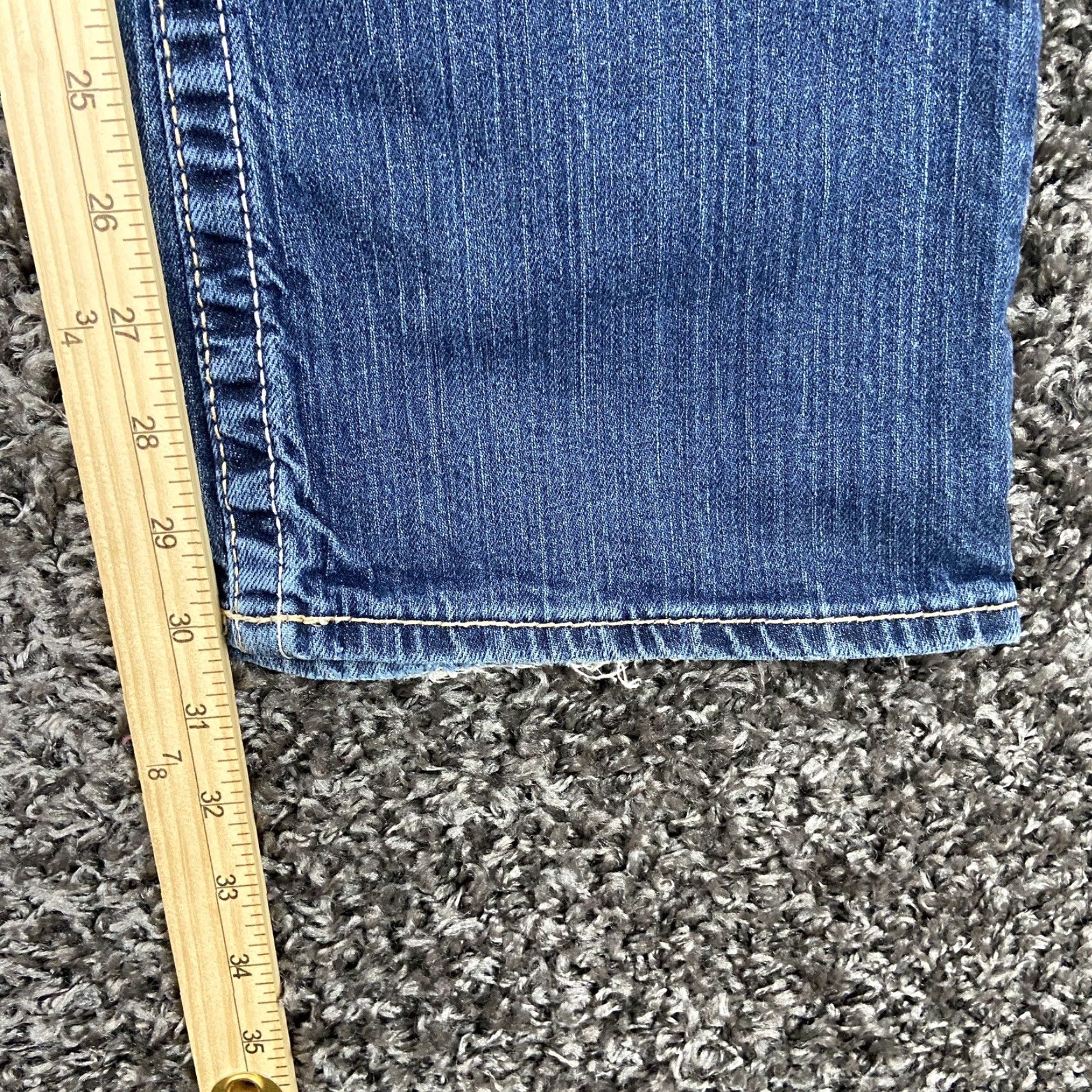 Vintage Big Star Hazel Curvy Fit Heavy Stitch Blue Jeans Women’s 29R Size 29" - 7 Thumbnail