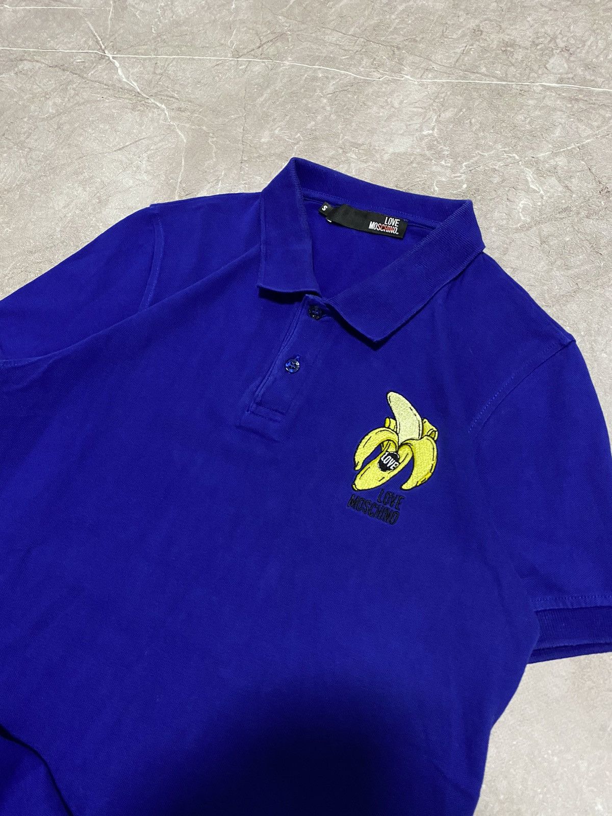 Designer × Moschino Rare Love Moschino Banan Polo Blue Size S Size US S / EU 44-46 / 1 - 4 Thumbnail