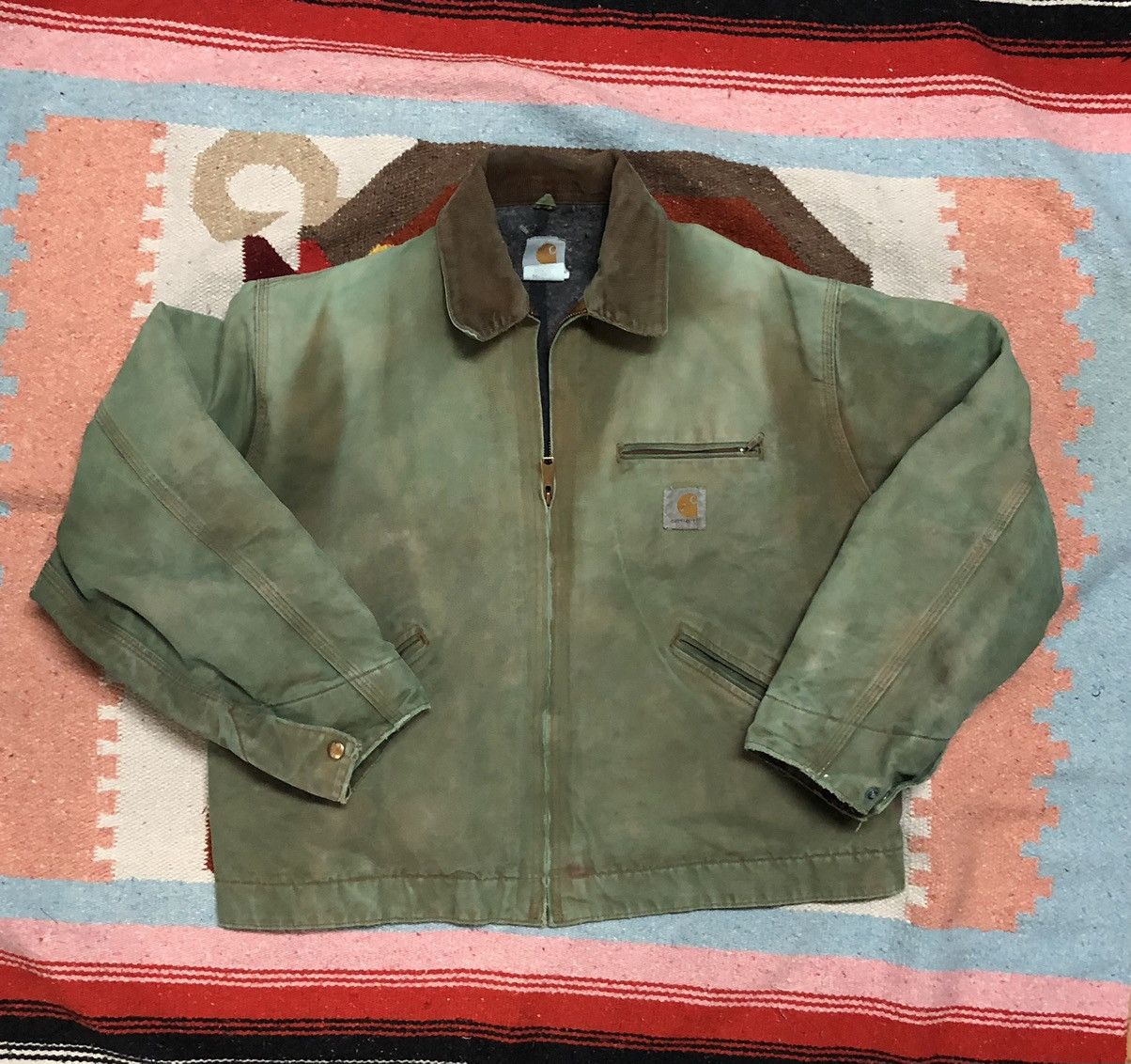Carhartt Carhartt Detroit jacket large pistachio brown large Size US L / EU 52-54 / 3 - 2 Thumbnail