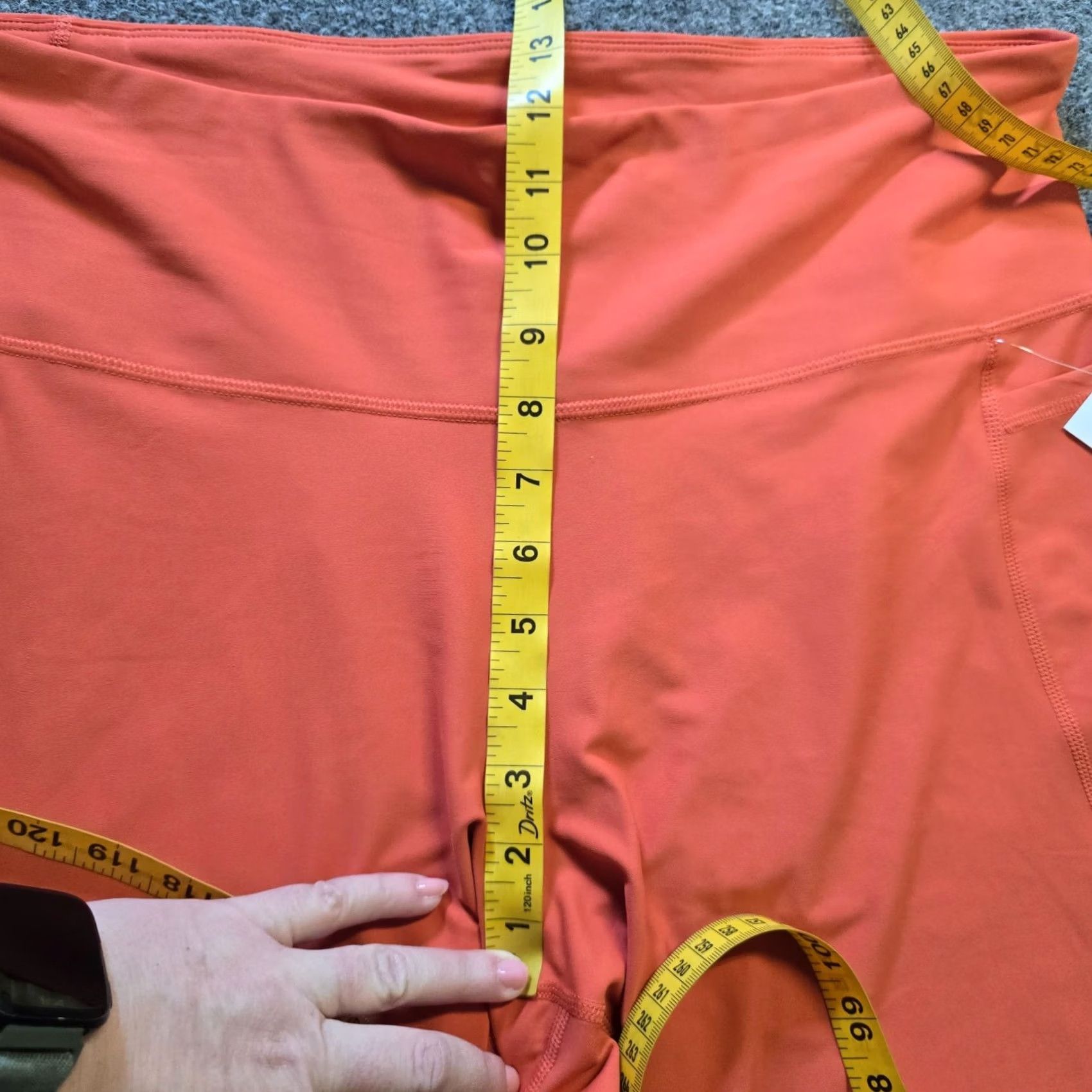Old Navy Old Navy Pants Womens XL/2XL Orange Cropped Powersoft Stretch Athletic Casual Tapered Inseam 26in Pockets Size 40" / US 18 - 7 Thumbnail