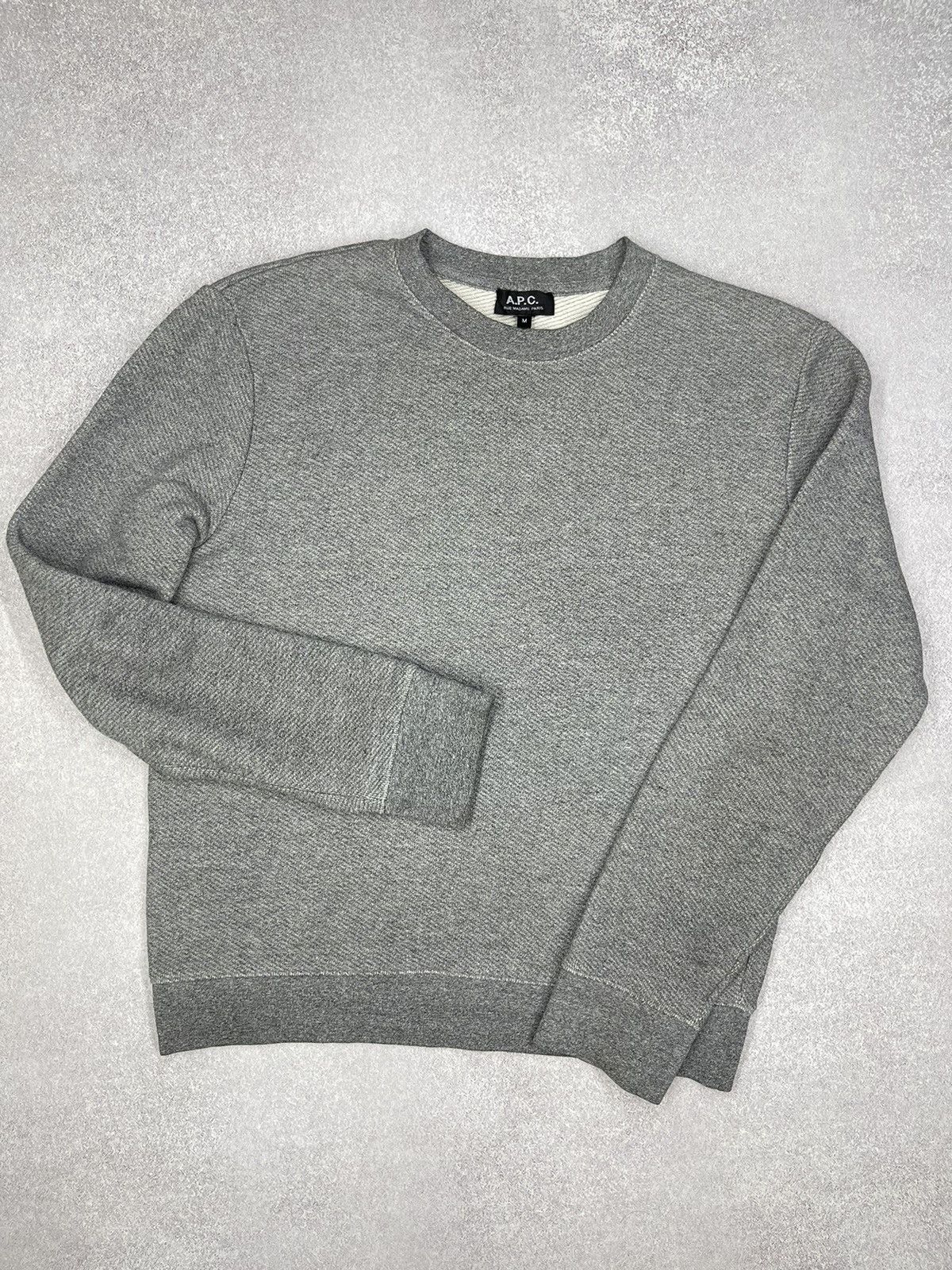 A.P.C. Mens APC Rue Madame Paris Grey Sweatshirt Size US M / EU 48-50 / 2 - 2 Thumbnail