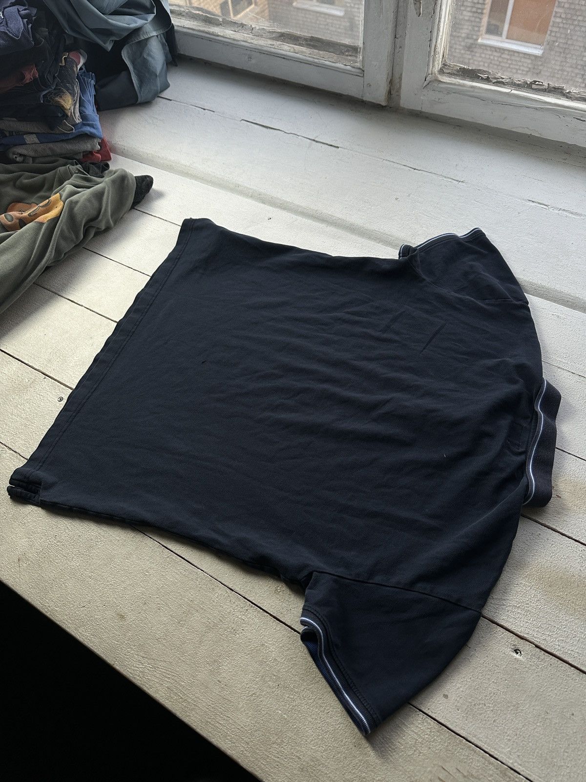 Armani 🚨Y2K ARMANI JEANS BLUE POLO GIORGIO T-shirt Avant Garde Size US XL / EU 56 / 4 - 9 Thumbnail