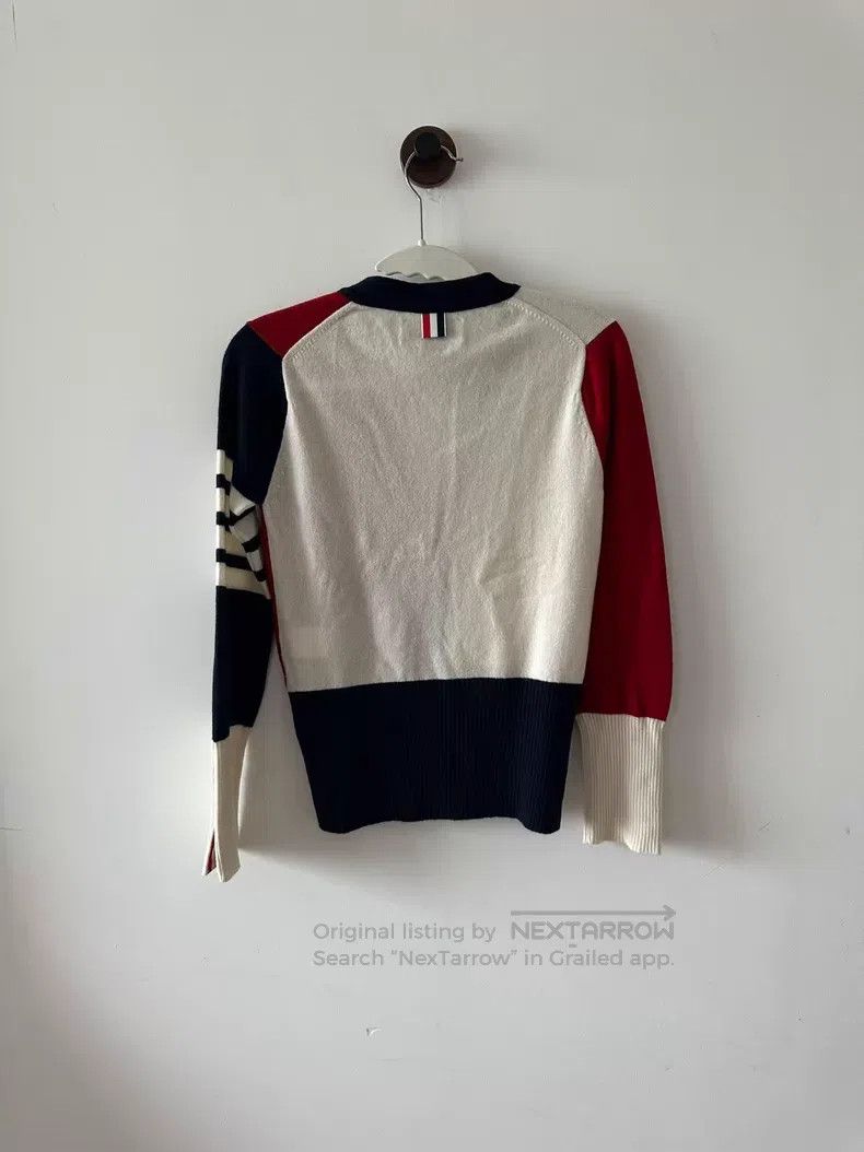 Thom Browne Thom Browne Colorblock Cashmere Cardigan Size US XXS / EU 40 - 2 Thumbnail