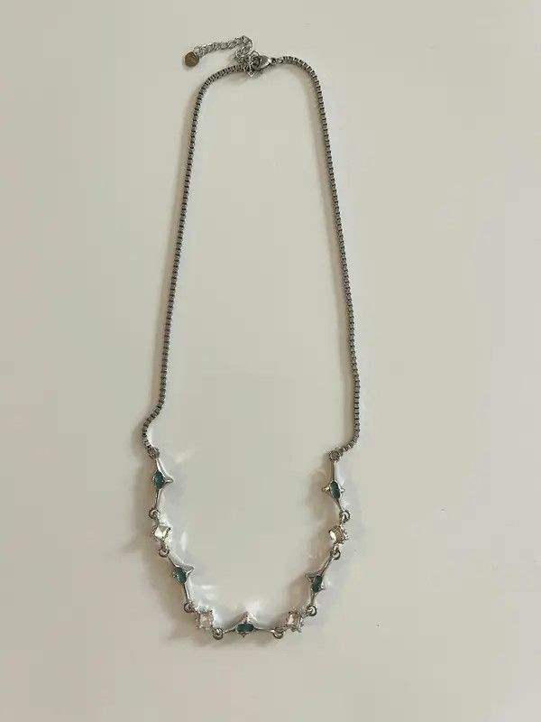Other STEAL! Y2K Japan Blue Crystal Necklace Size ONE SIZE - 2 Thumbnail