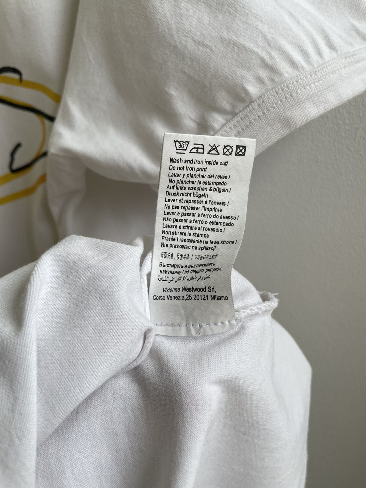 Vivienne Westwood Vivienne Westwood Anglomania Big Logo Orb Ehite T-shirt Rare Size US XL / EU 56 / 4 - 11 Thumbnail