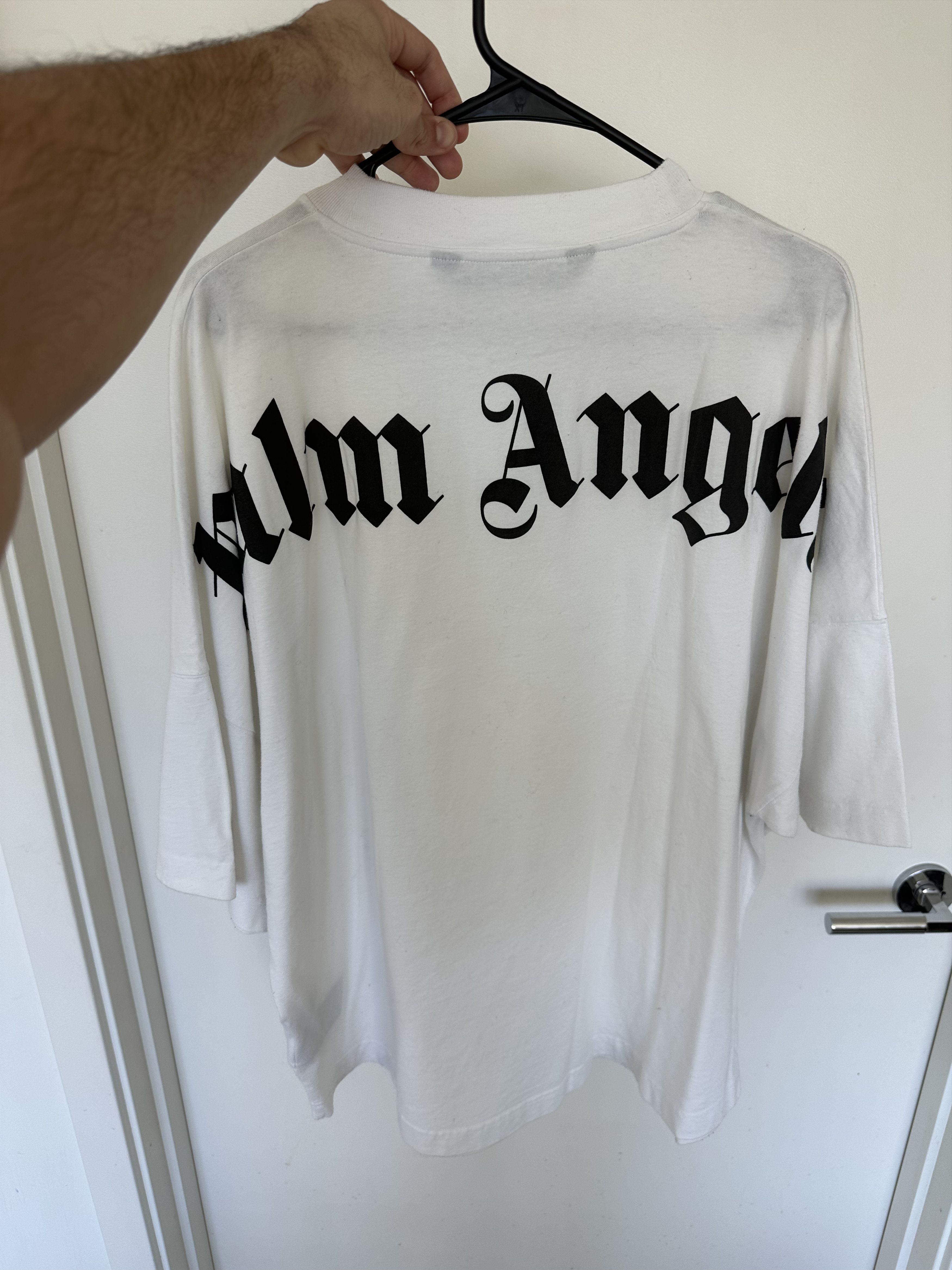 Palm Angels Palm Angels Classic Logo Over Tee Man White Size US XL / EU 56 / 4 - 1 Thumbnail