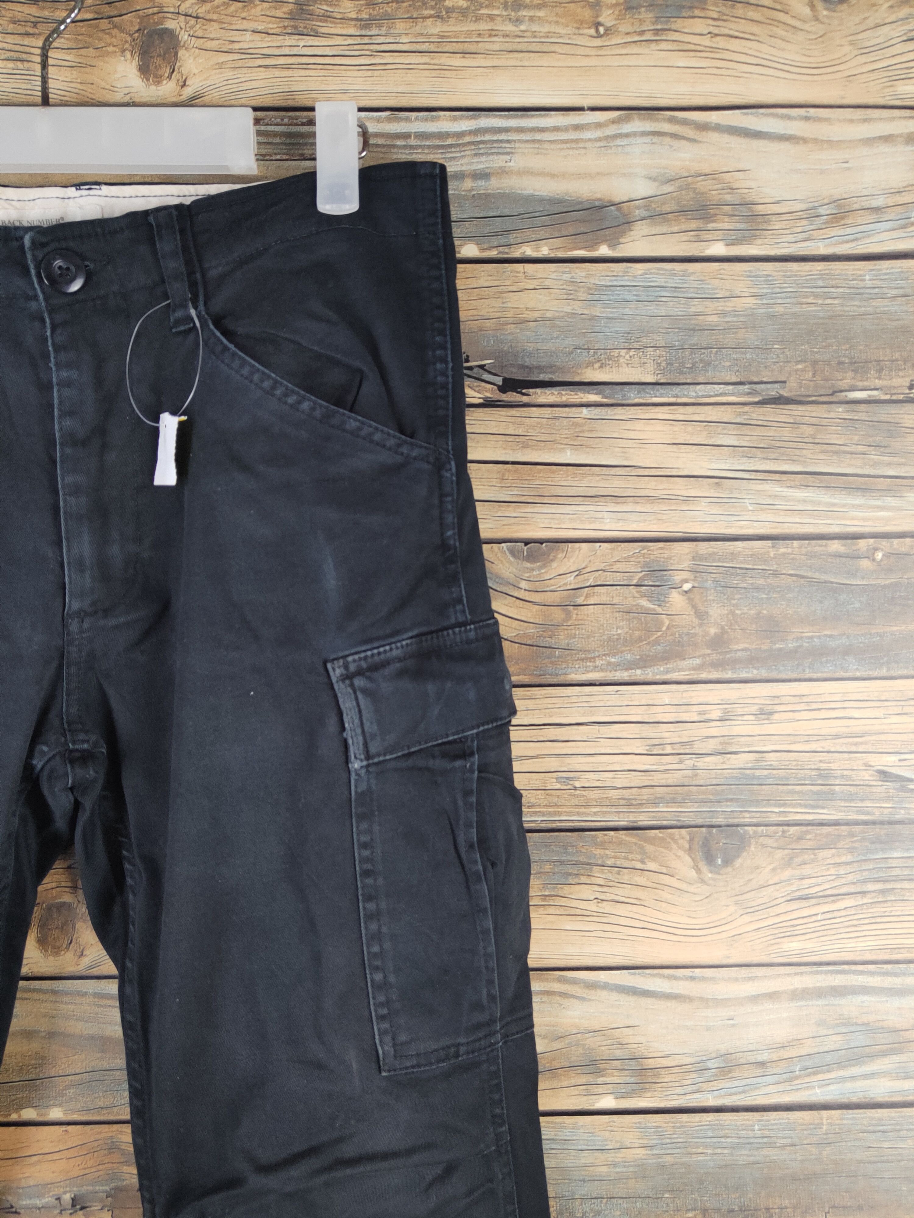 Japanese Brand DL Back Number Black Multipocket Cargo Pants #46-284T Size US 31 - 5 Thumbnail