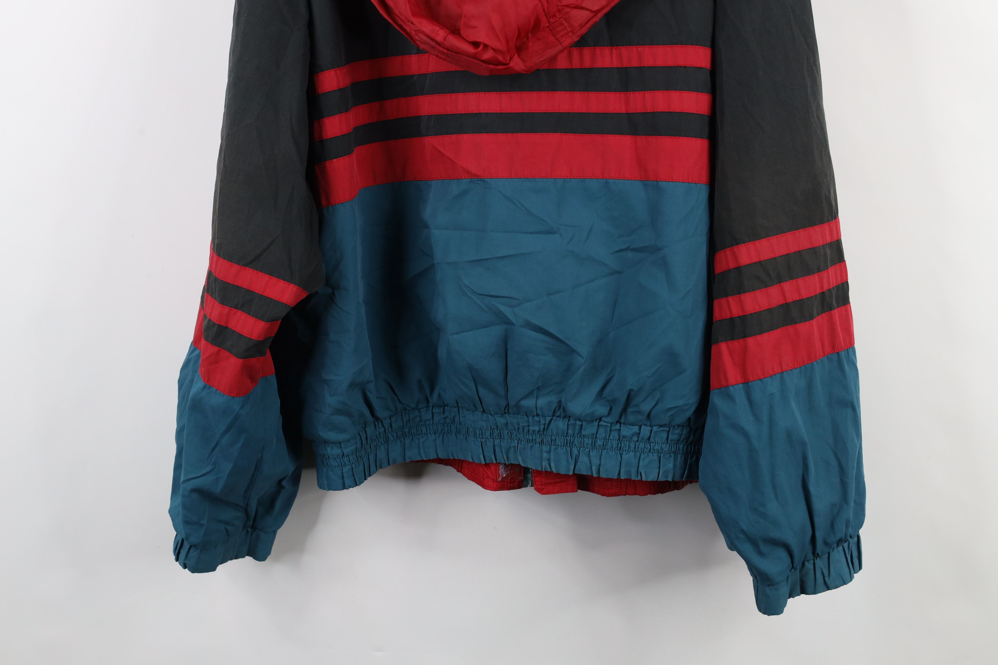 Vintage Vintage 90s Streetwear Reversible Hooded Windbreaker Jacket Size US XL / EU 56 / 4 - 12 Thumbnail