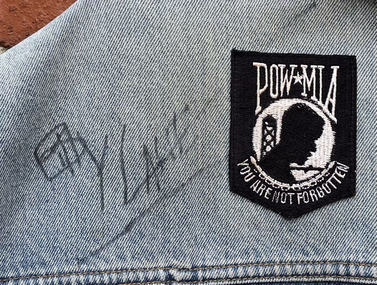 Arizona Jean Co. Vintage 90s Arizona Jeans Big Ring Denim Vest W Motorcycle Size US XXL / EU 58 / 5 - 11 Thumbnail