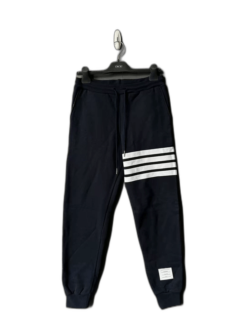 Thom Browne Thome Browne Blue Knitted Track Pants Size US 27 - 1 Thumbnail