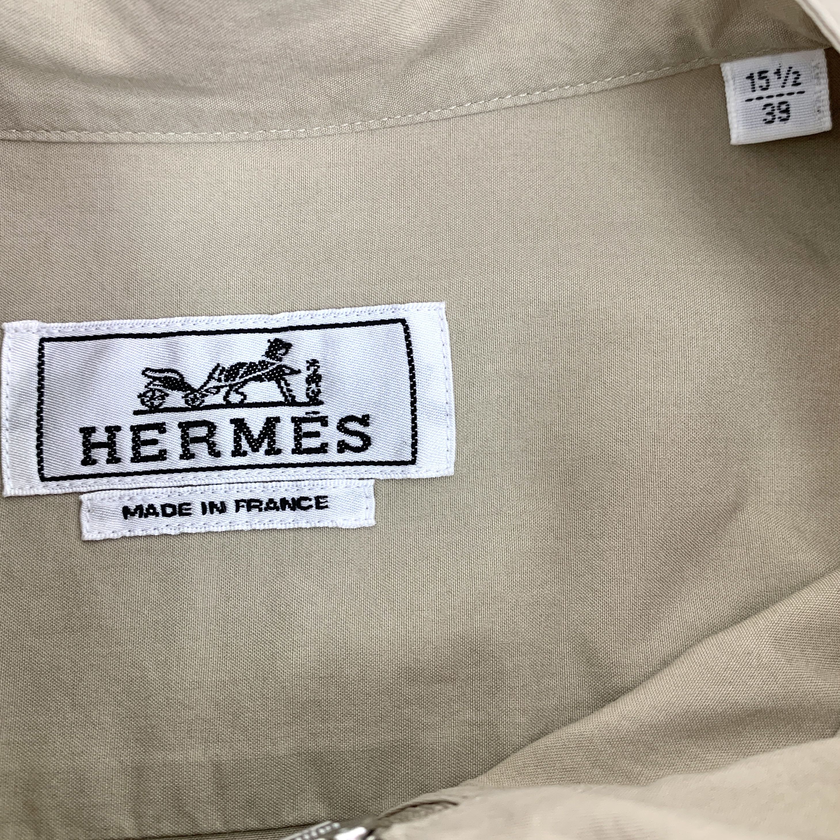 Hermes Hermès Jacket – Khaki Zip Shirt-Style (Size 39) Size XS / US 0-2 / IT 36-38 - 2 Thumbnail
