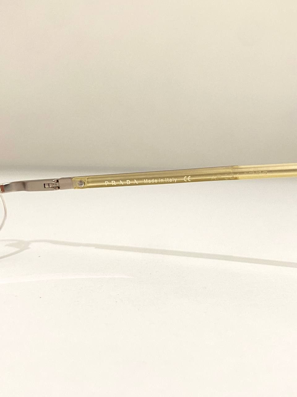 Prada Prada Logo Rimless Retro Oval Vintage Eyeglasses Size ONE SIZE - 12 Thumbnail