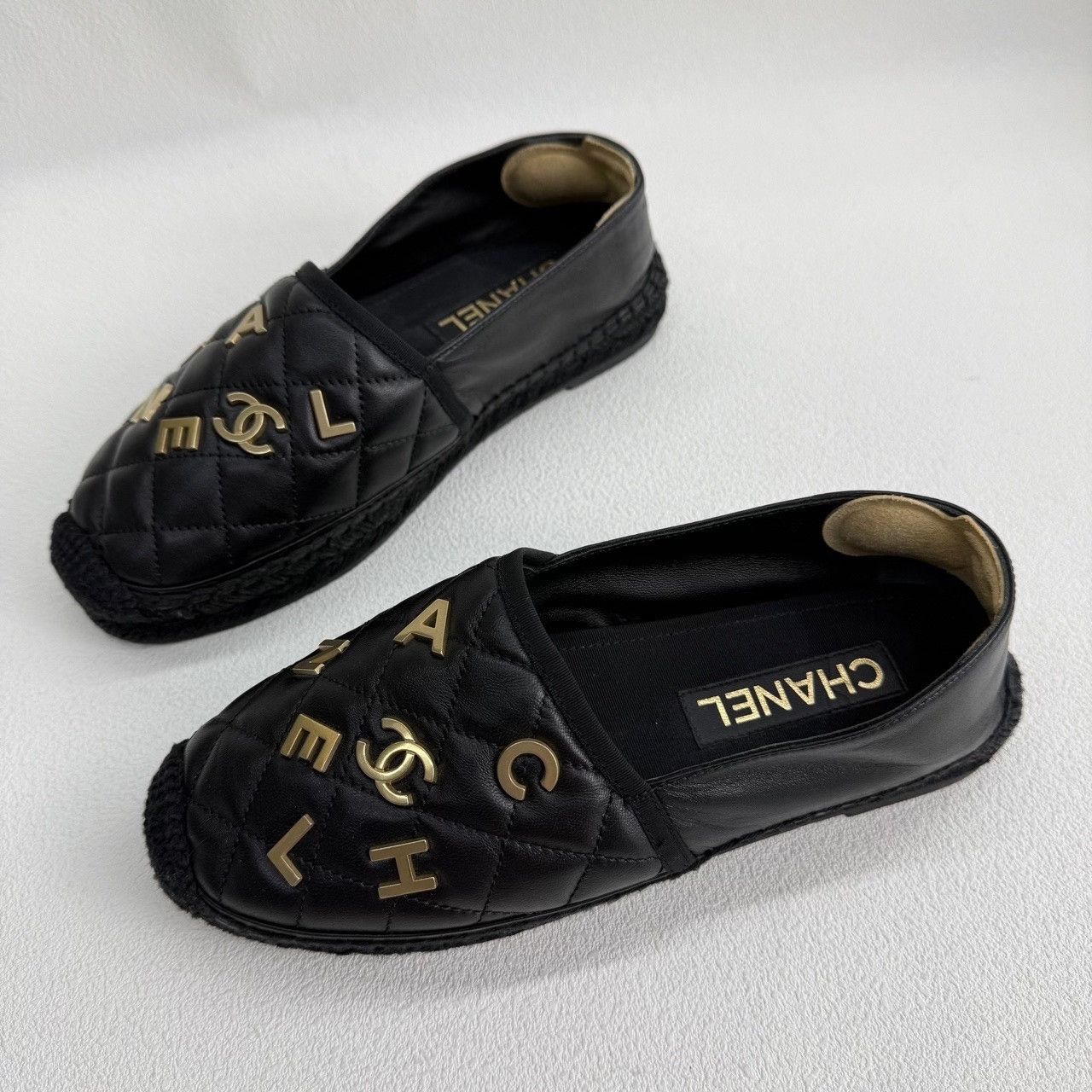 Chanel Chanel Retro Graphic Black Lowtop Sneakers us_7-5 Women Size US 7.5 / IT 37.5 - 1 Thumbnail
