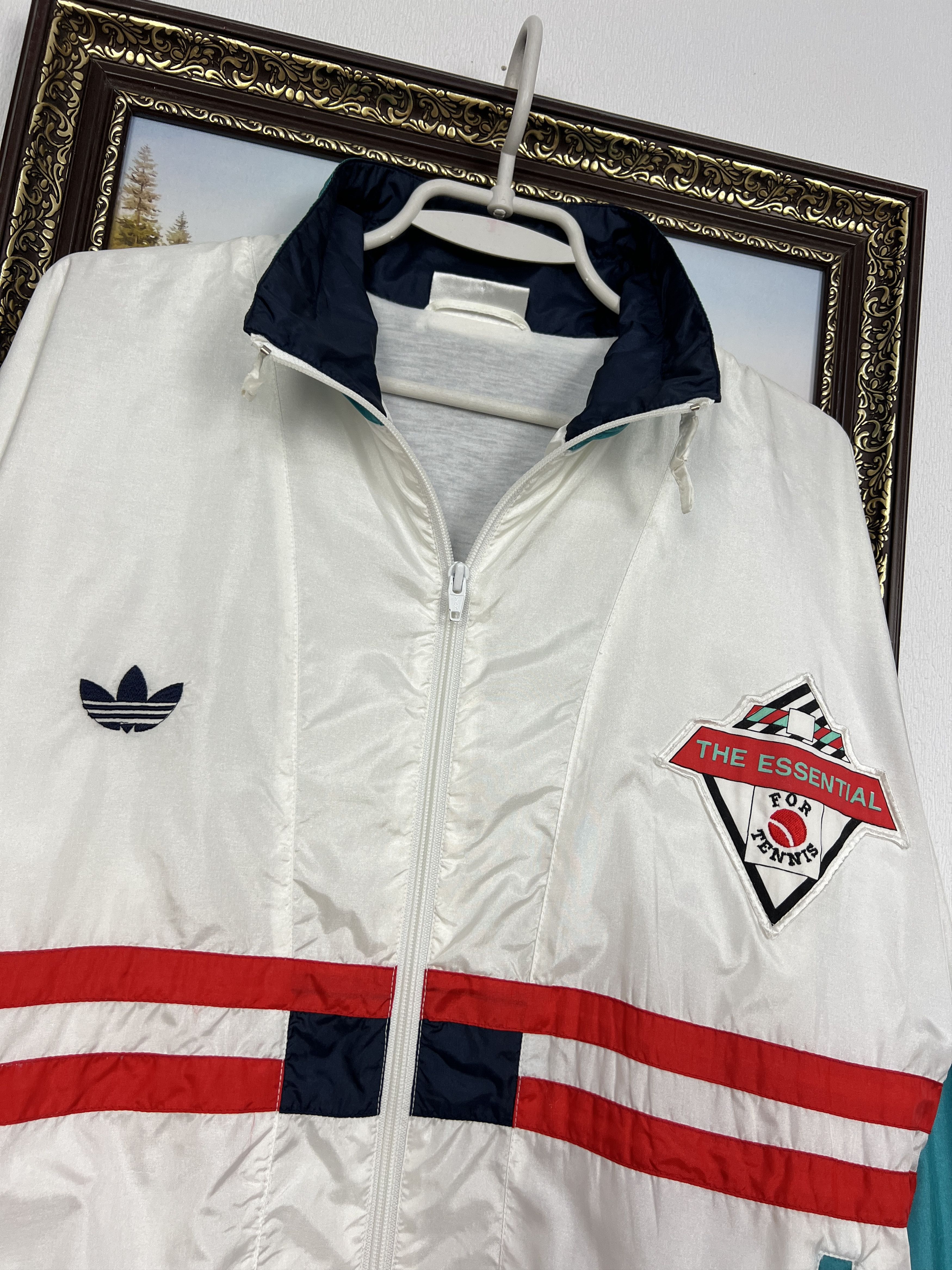 Adidas Vintage 90's ATP Tennis Jacket Track Top Zip Edberg Lendl Size US M / EU 48-50 / 2 - 3 Thumbnail
