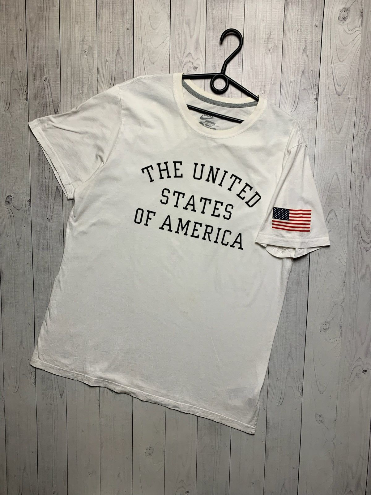 Nike × Vintage Vintage Nike Tee The USA size Xl logo rare Size US XL / EU 56 / 4 - 1 Thumbnail
