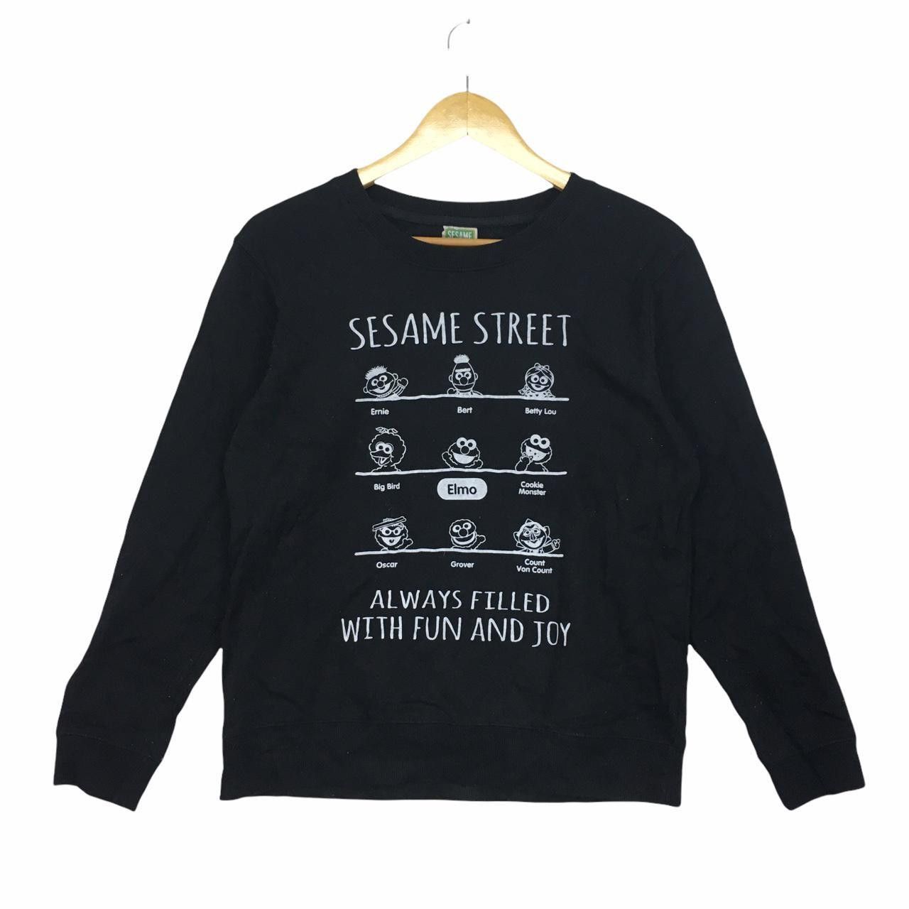 Vintage Vtg SESAME STREET Crewneck Sweatshirt Spell Out Sesame Size L / US 10 / IT 46 - 1 Thumbnail