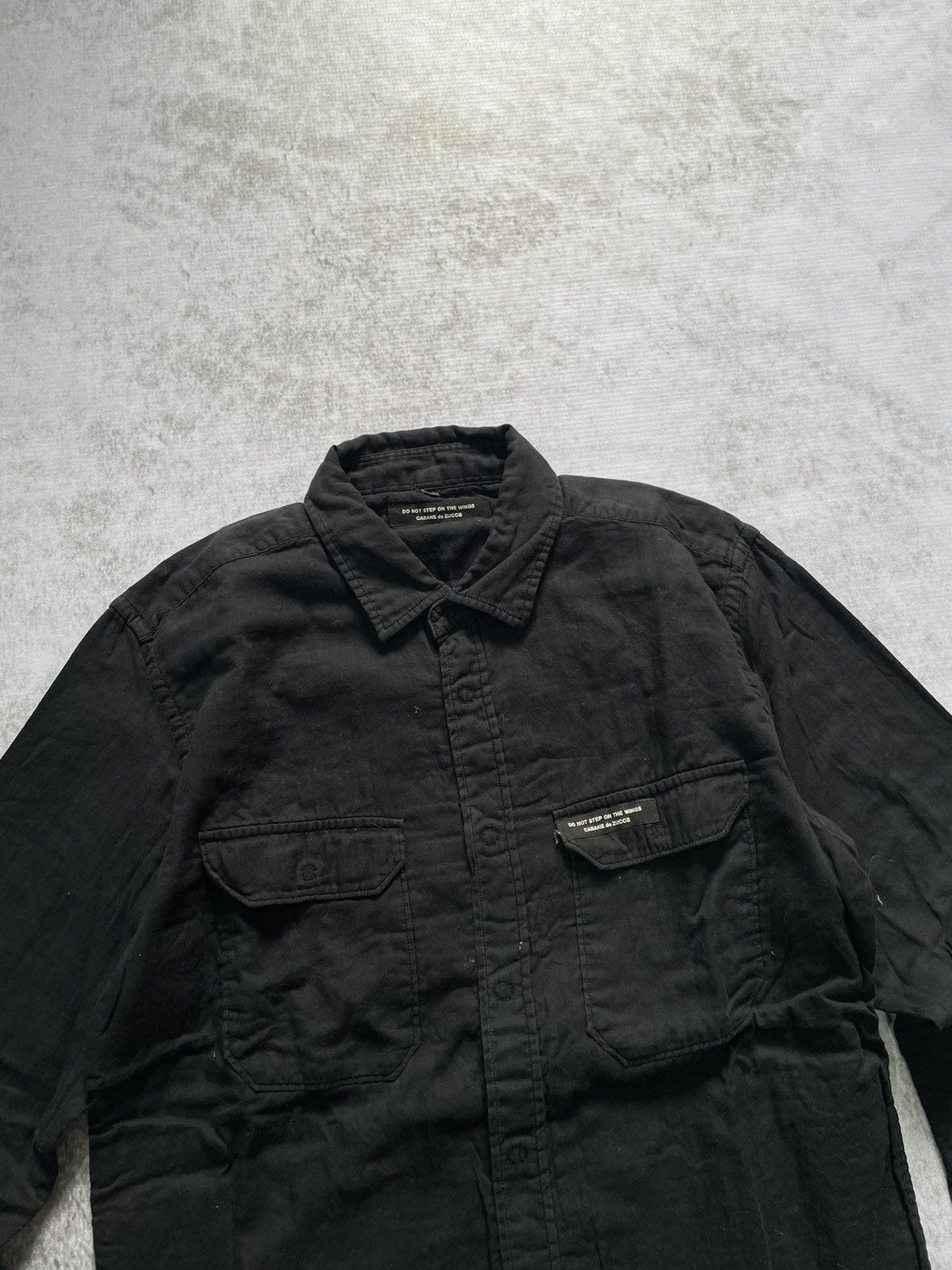 CABANE de ZUCCa 2000s cabane de zucca black shirt double pocket Size US S / EU 44-46 / 1 - 2 Thumbnail